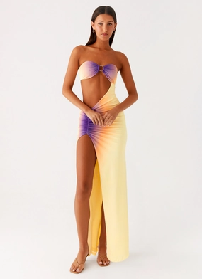 Ellisah Ombre Maxi Dress - Sunrise Ombre Photo Bright Quick Glam