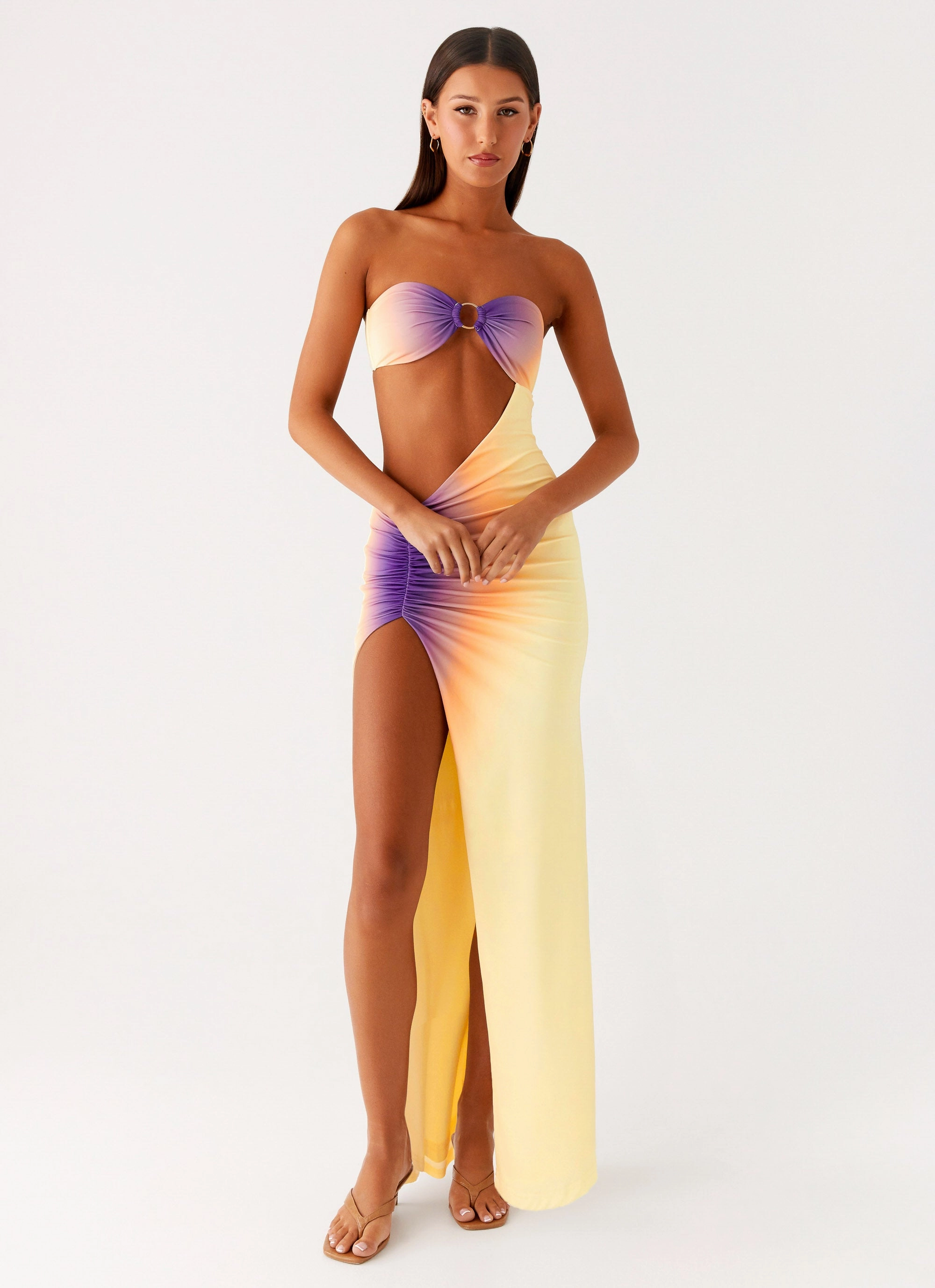 Ellisah Ombre Maxi Dress - Sunrise Ombre Photo Bright Quick Glam