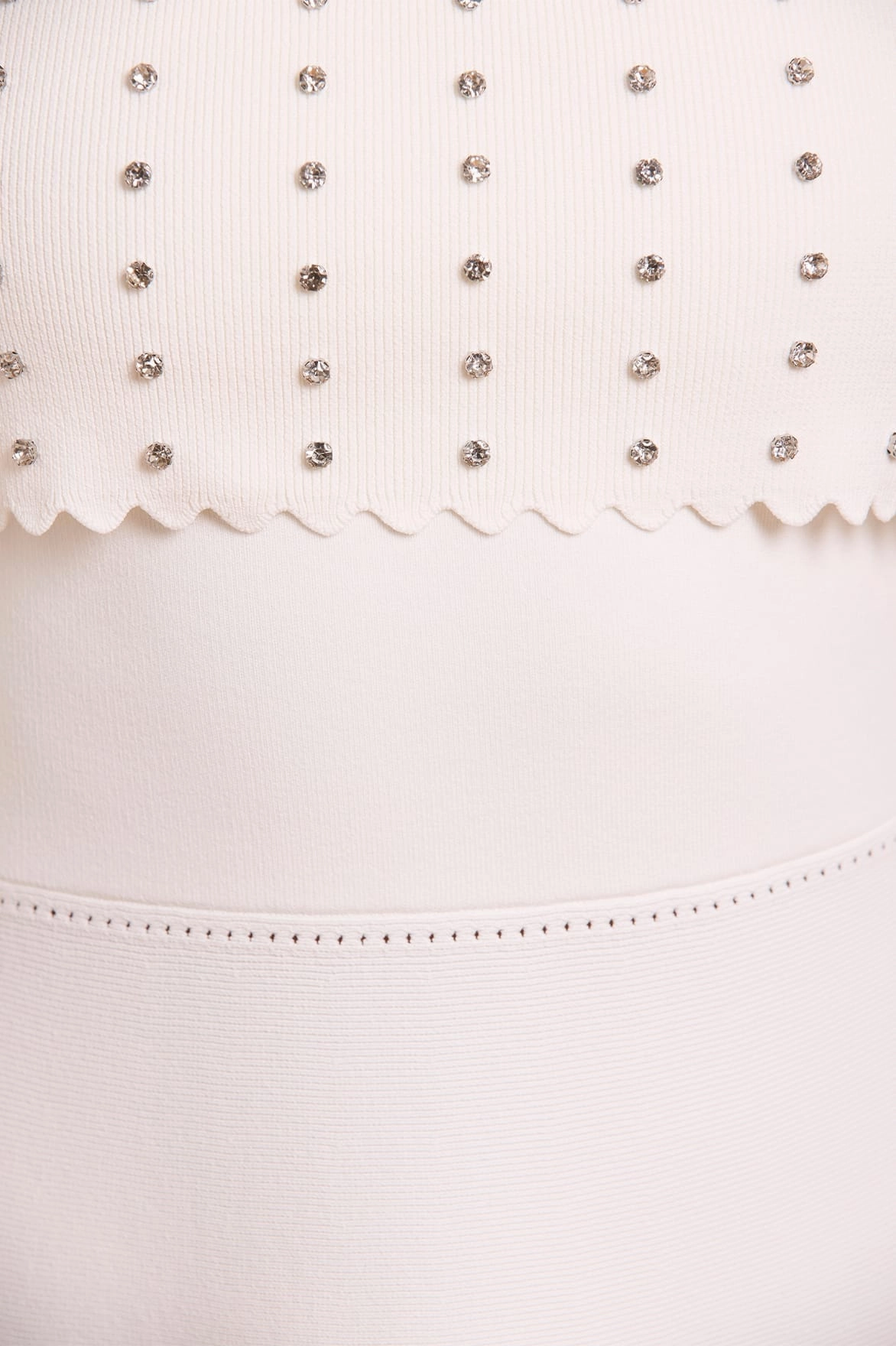 Embellished Bardot Knit Gown Versatile Comfort