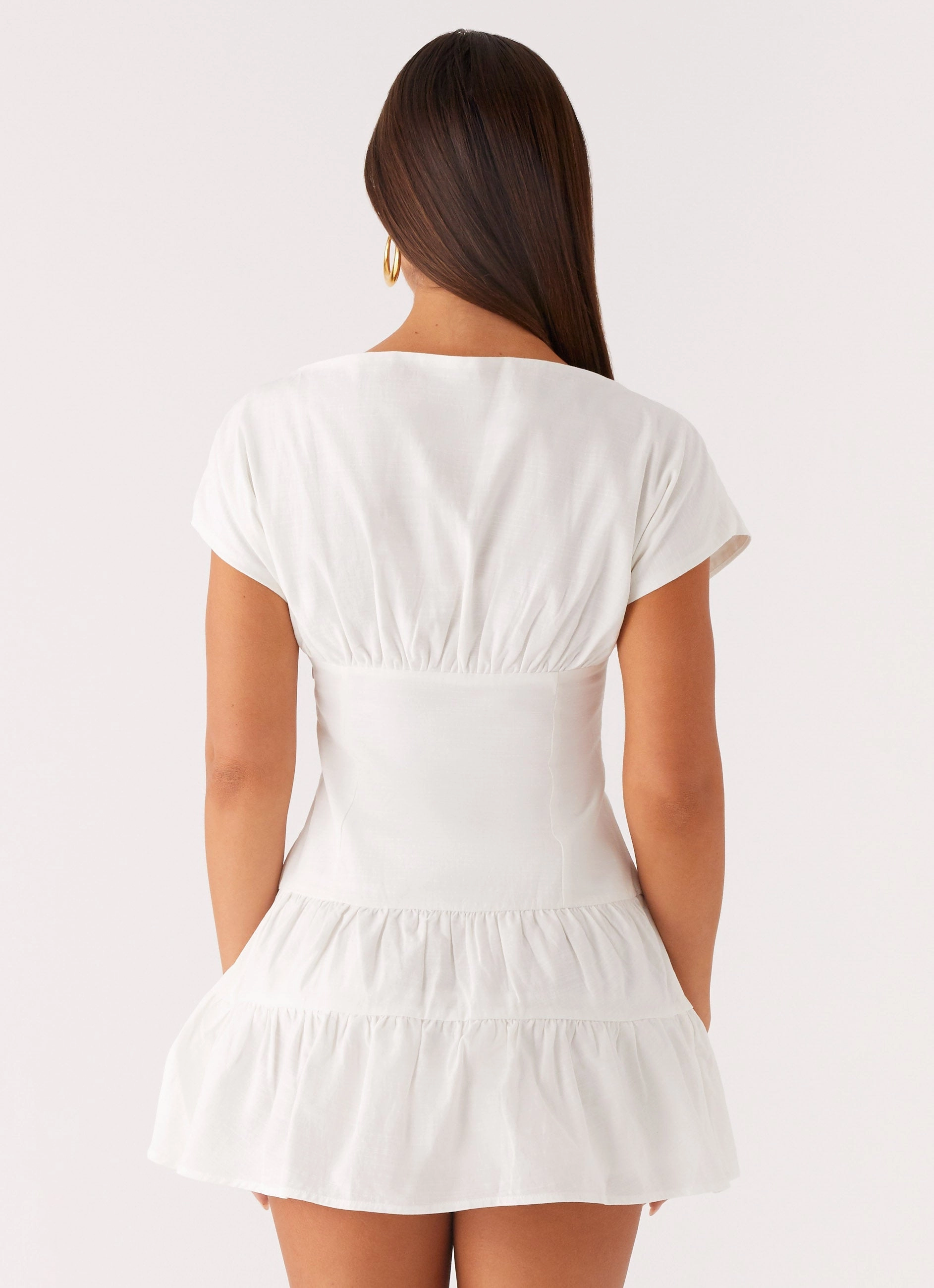 Cozy Fit Holiday Wear Ember Haze Boat Neck Mini Dress - Off White