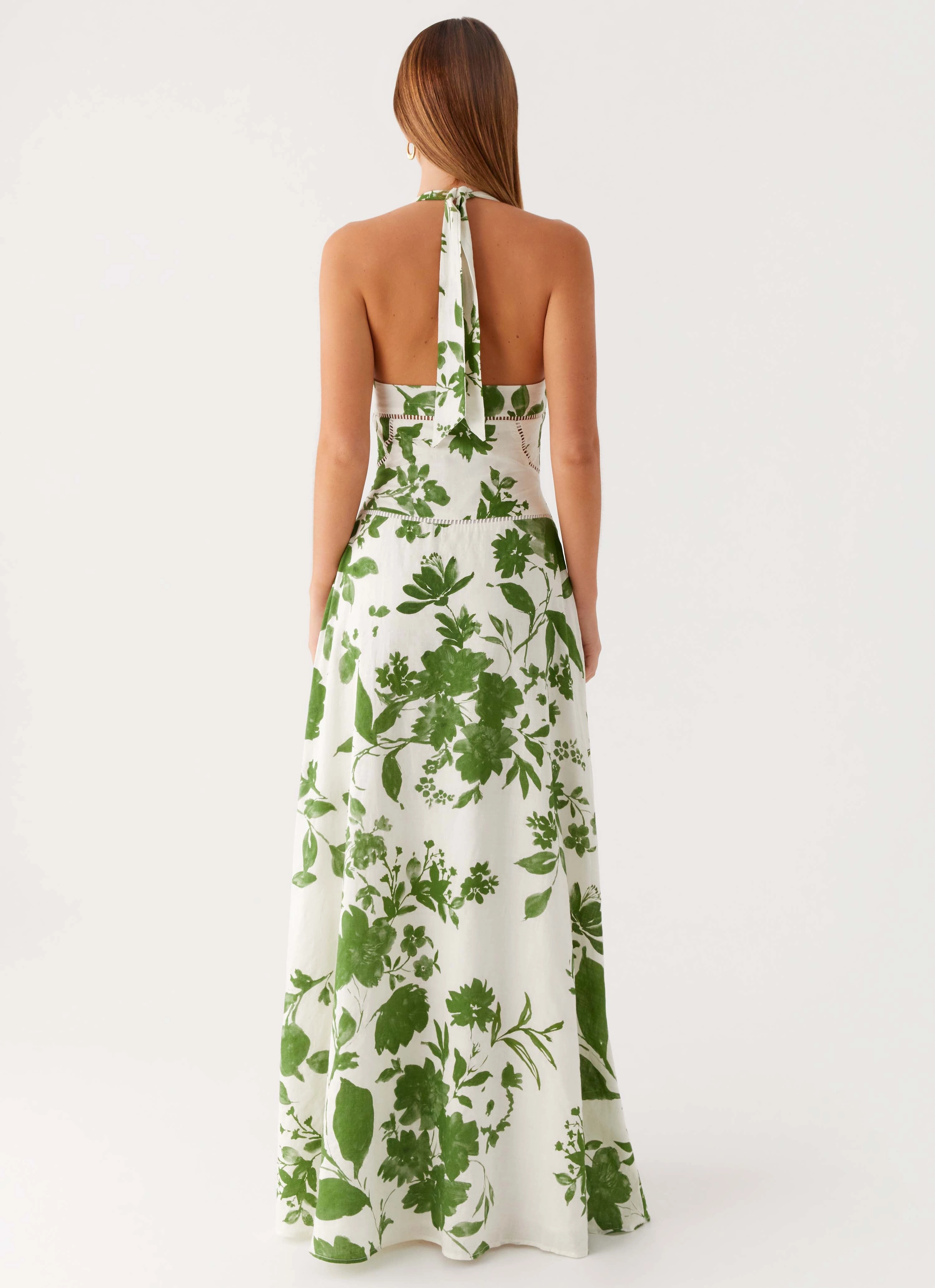 Ember Valley Maxi Dress - Verdant Bloom Seasonal piece