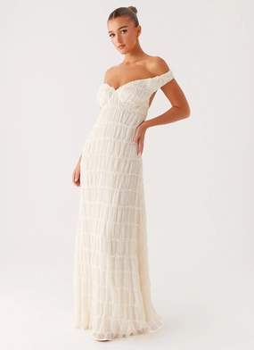 Vibrant Colors Work or Play Embrace Maxi Dress - Ivory