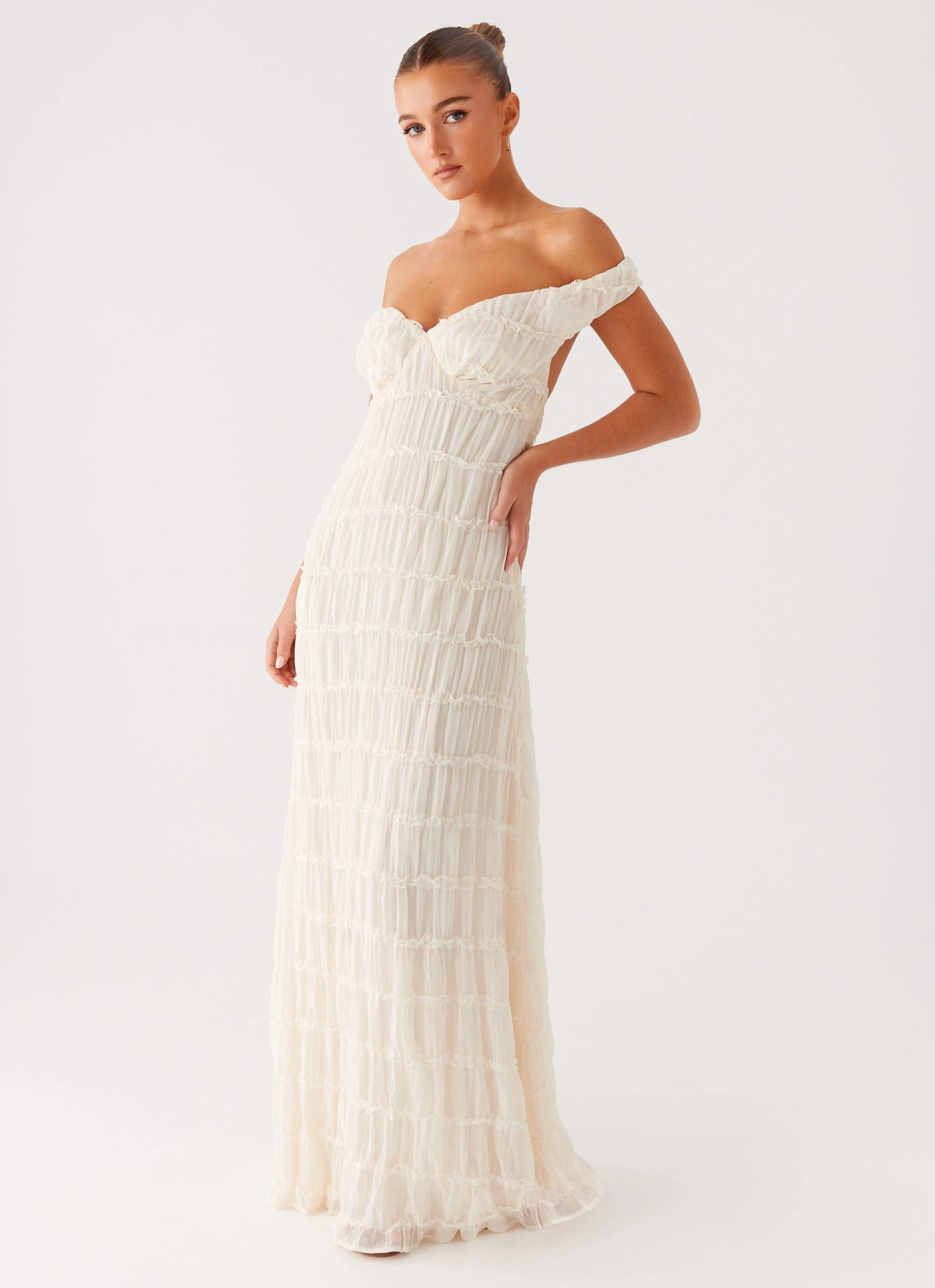 Vibrant Colors Work or Play Embrace Maxi Dress - Ivory