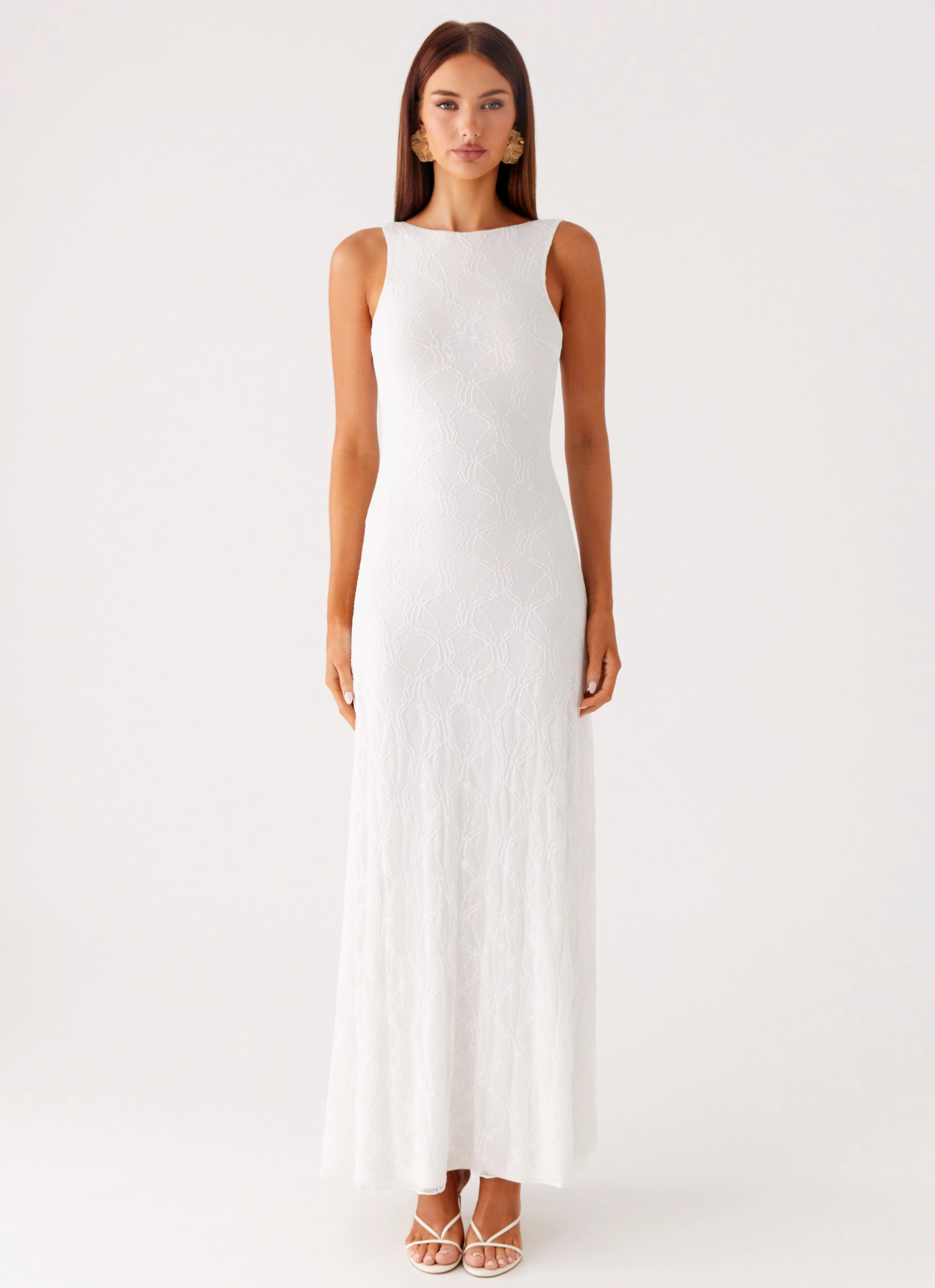 Embrace The Sun Maxi Dress - White Fresh Color Pure Lines