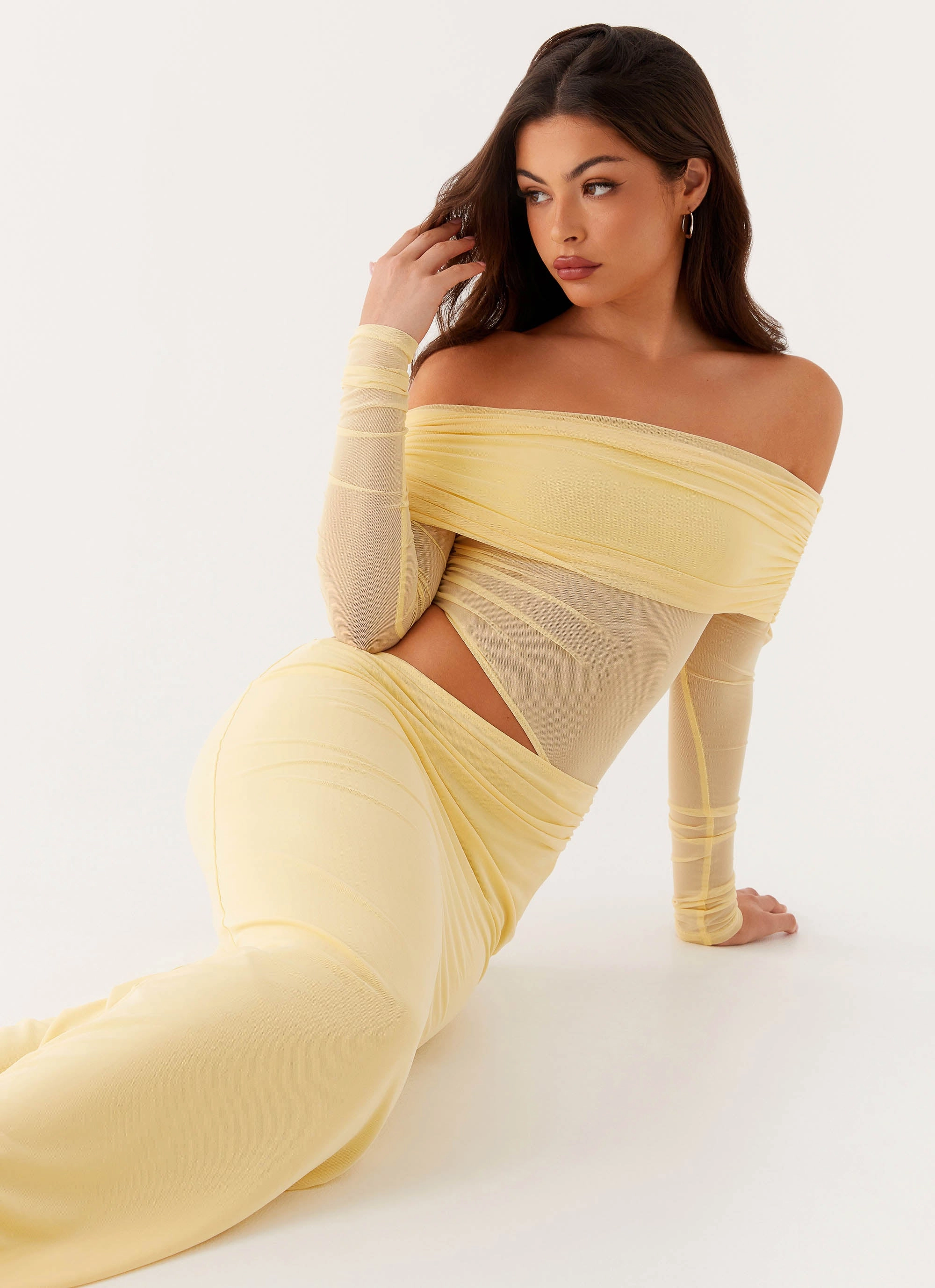 Seasonal Must-Have Emery Maxi Dress - Yellow