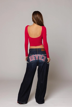 Comfortable Leg Multi-way wear EMPIRE JEAN / VARSITY BLUE