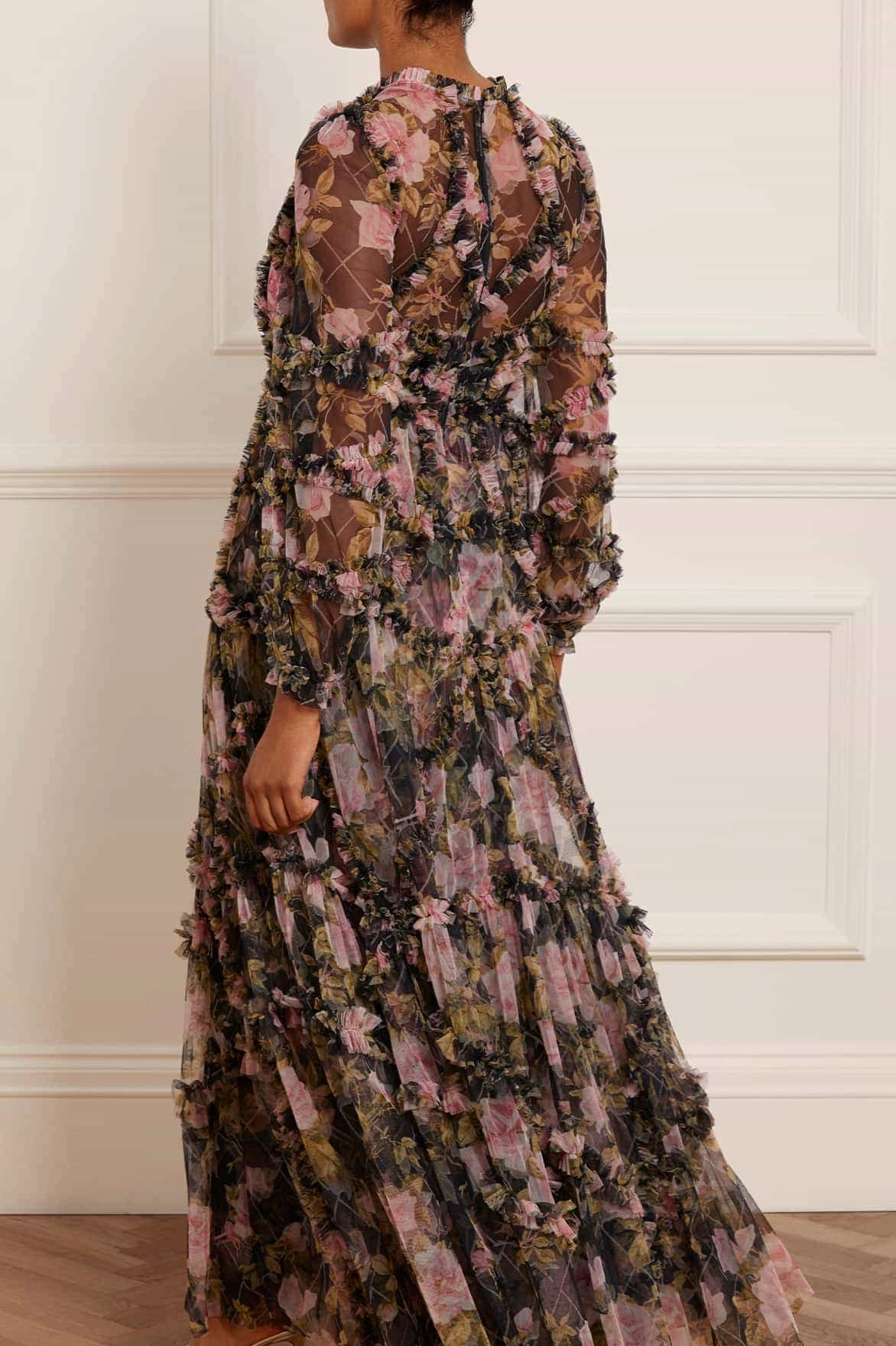 English Rose Diamond Ruffle Gown Cruise-Wear All Timewear