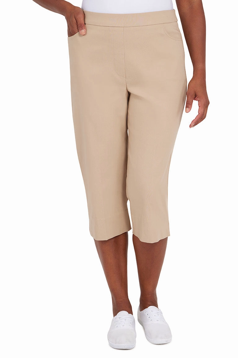 Mid-rise fit Relax Fit Design Allure Super Stretch Clamdigger Pant