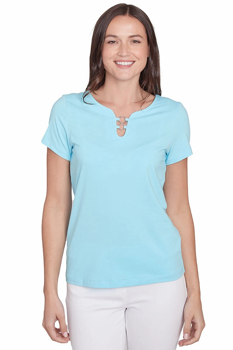 Modular Pocket Layout Spring Thing Double Ring Neck Tee