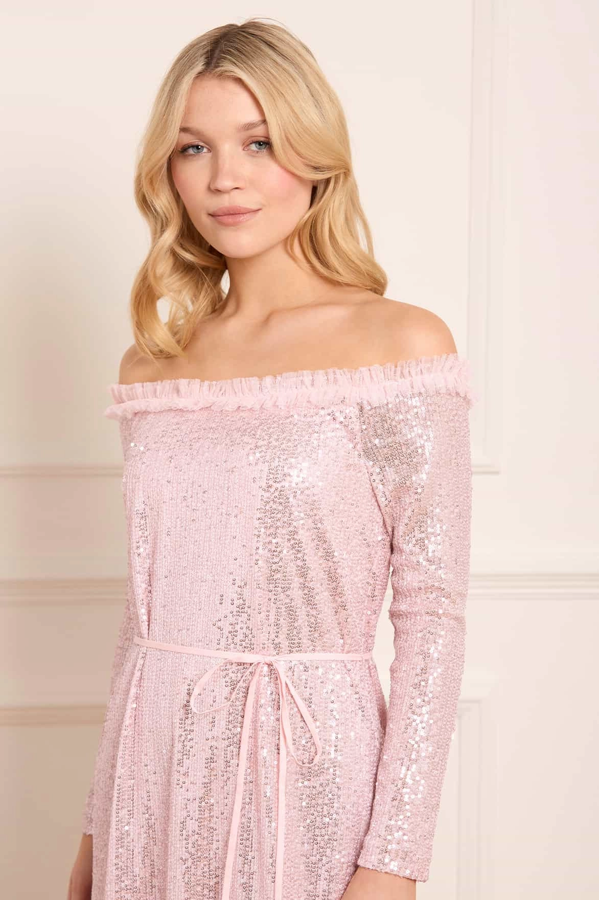 Esme Off-Shoulder Ballerina Dress Classic Layering Bold Touch