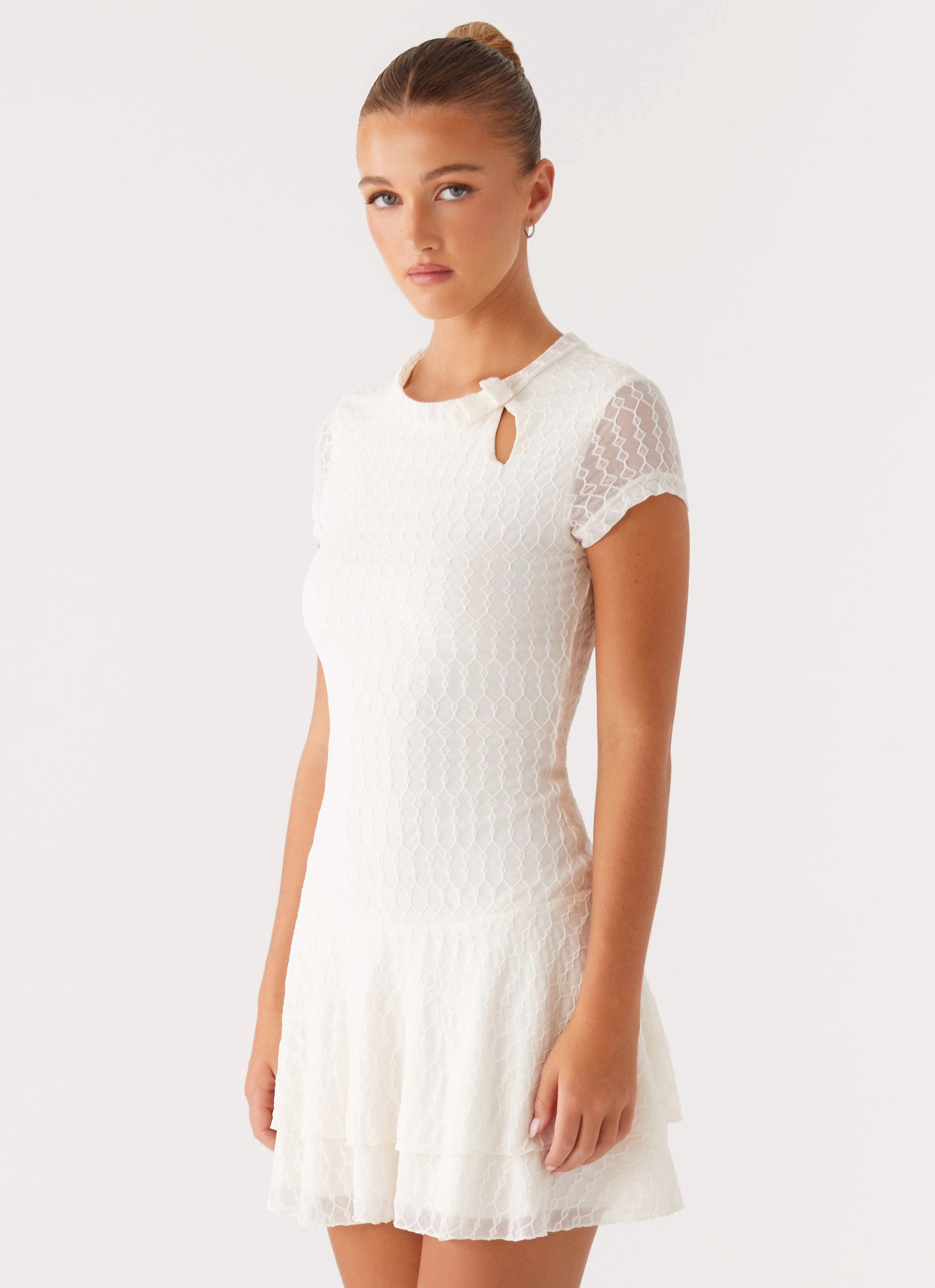 Esty Mini Dress - Ivory Seasonal Wear