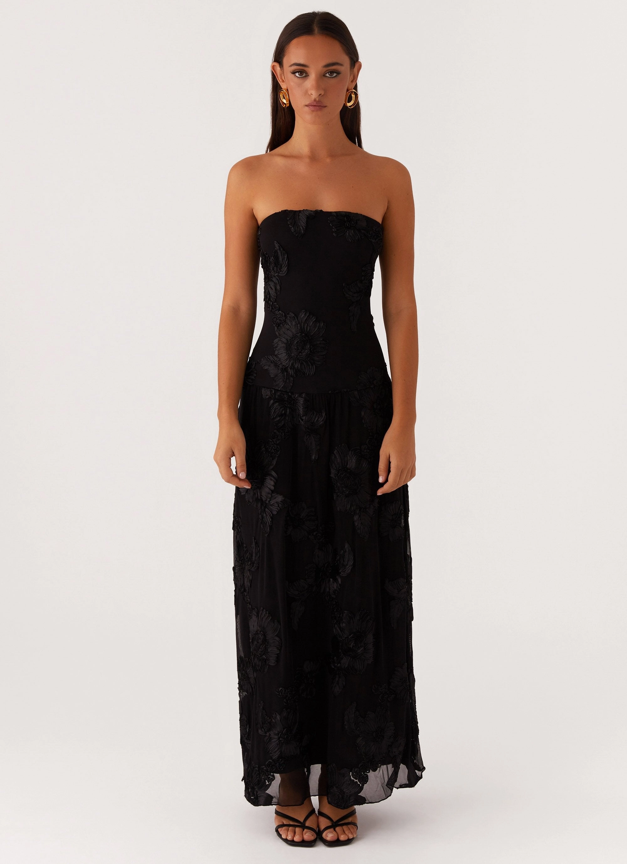 Sleek Vibe After Light Maxi Dress - Black