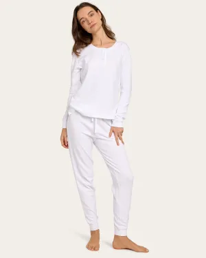 Evan PJ Set In Chalk Pointelle