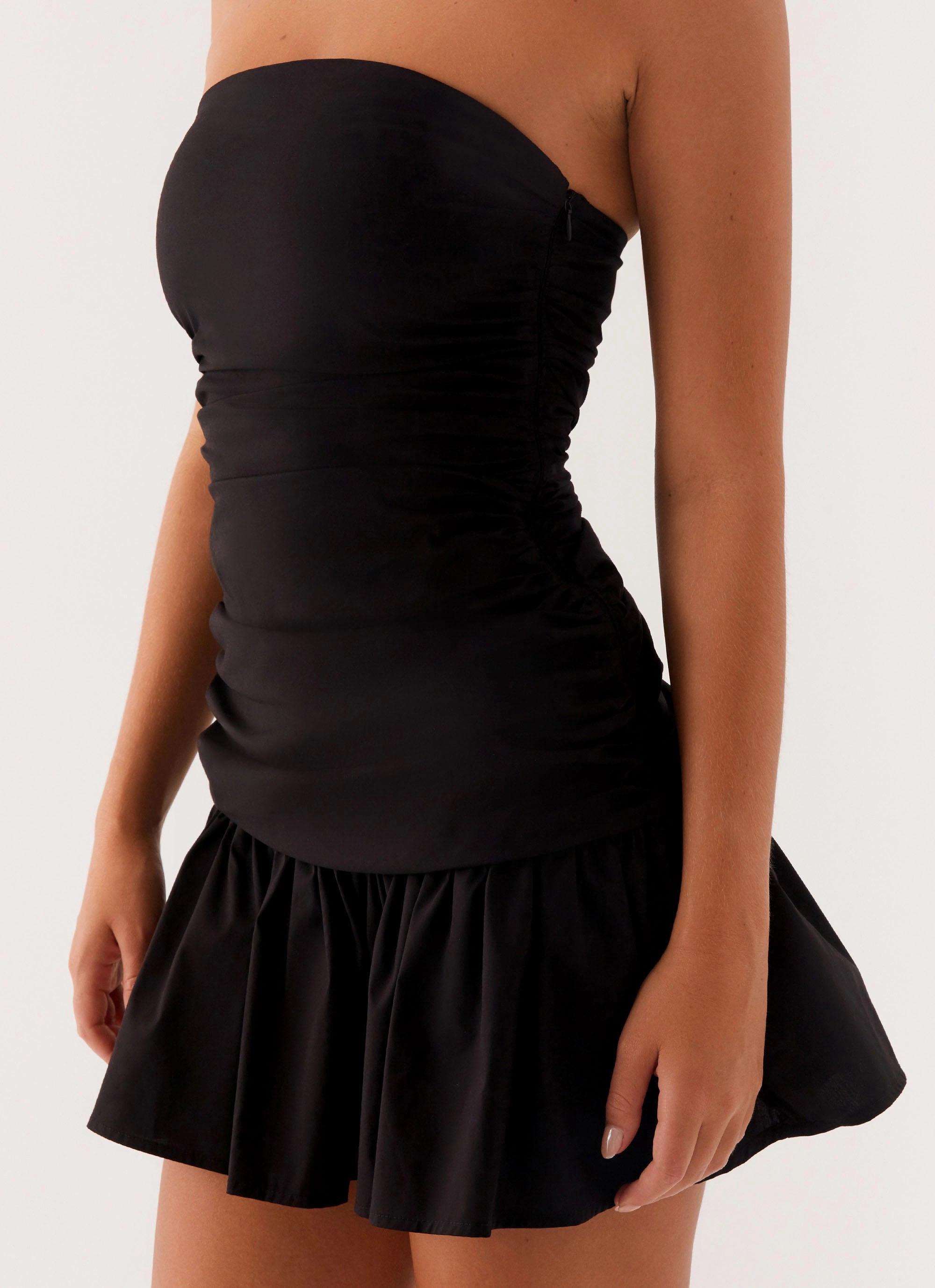 Carmel Mini Dress - Black Smart Comfort Soft-touch daywear