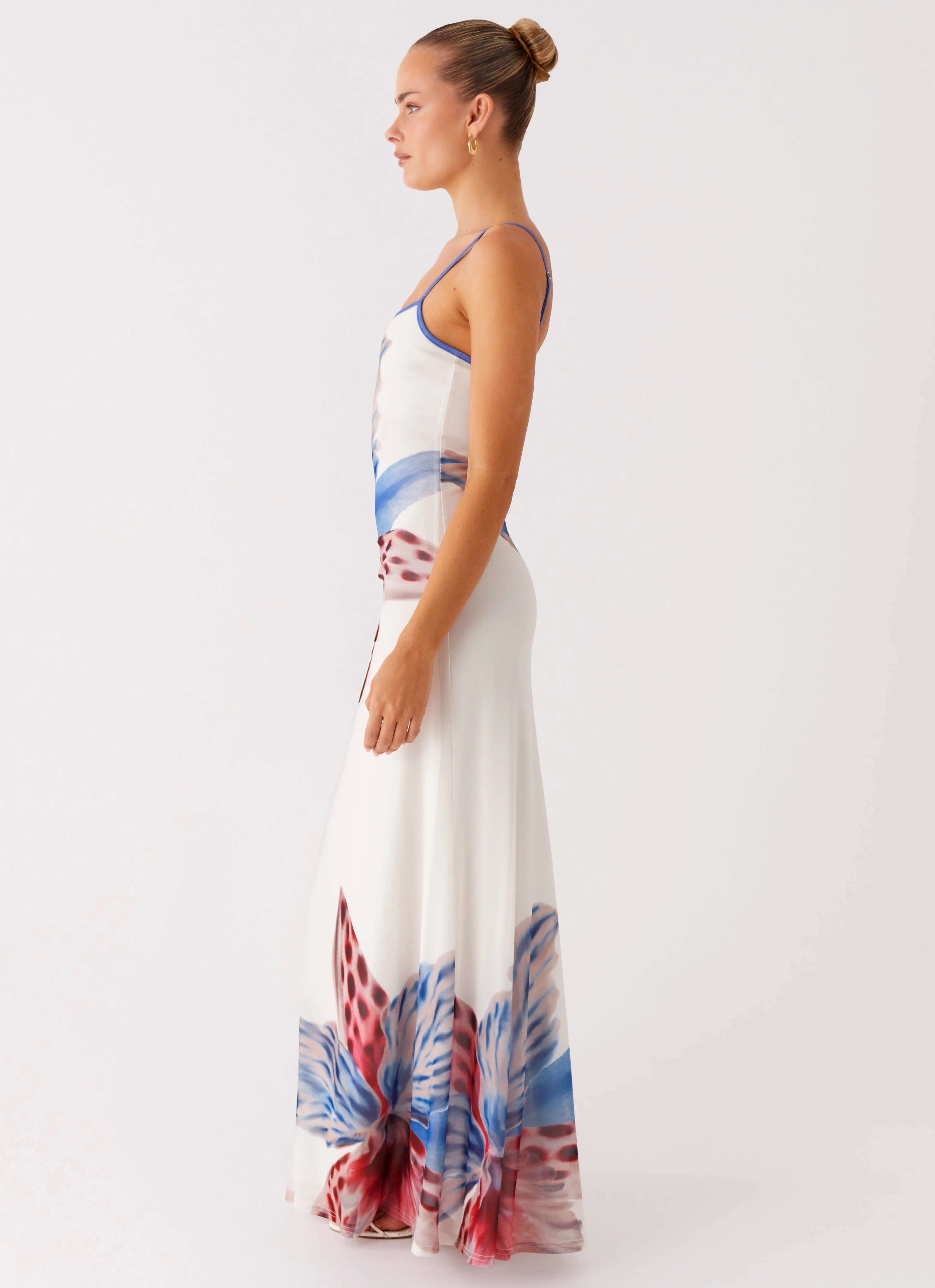 Perfect Fit Everett Maxi Dress - White Sea Bloom