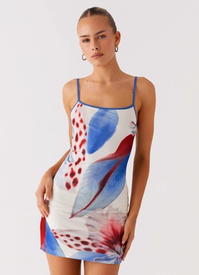 Body Fit Everett Mini Dress - Deep Sea Bloom