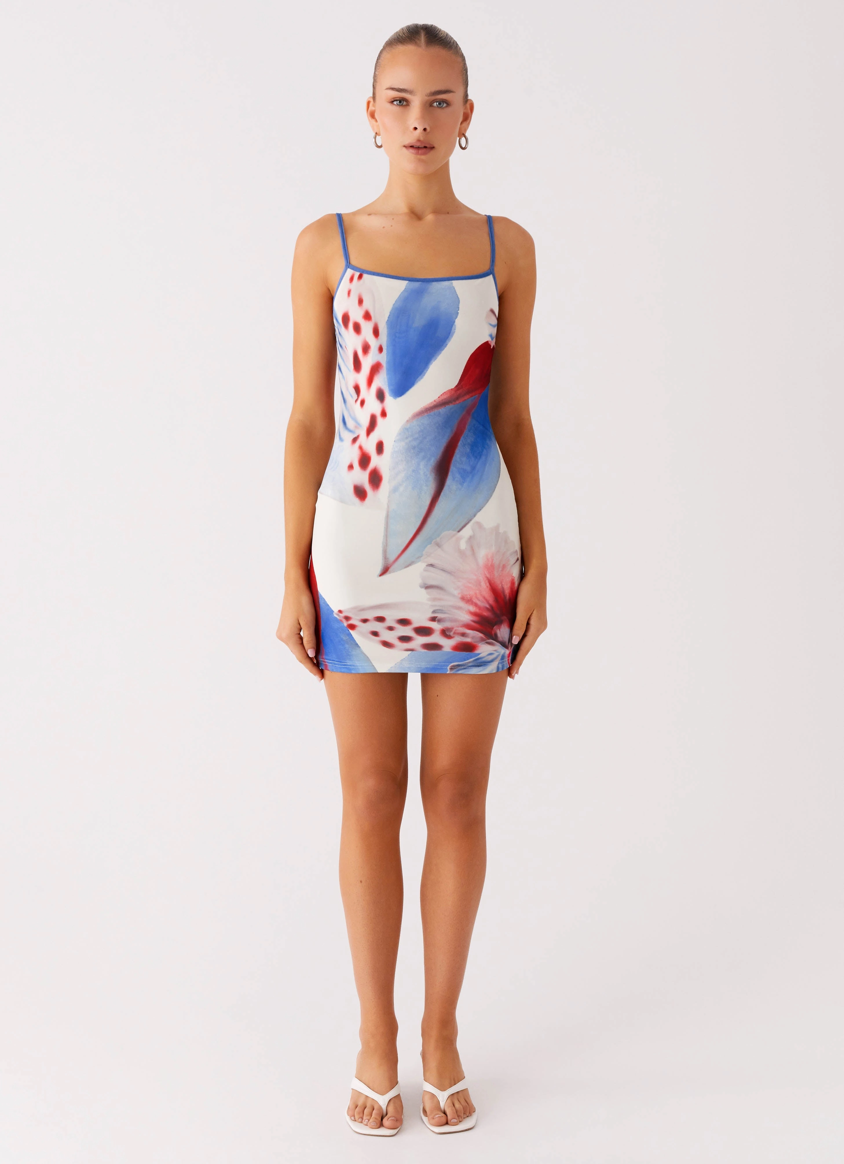Refined Style City Ready Everett Mini Dress - Deep Sea Bloom