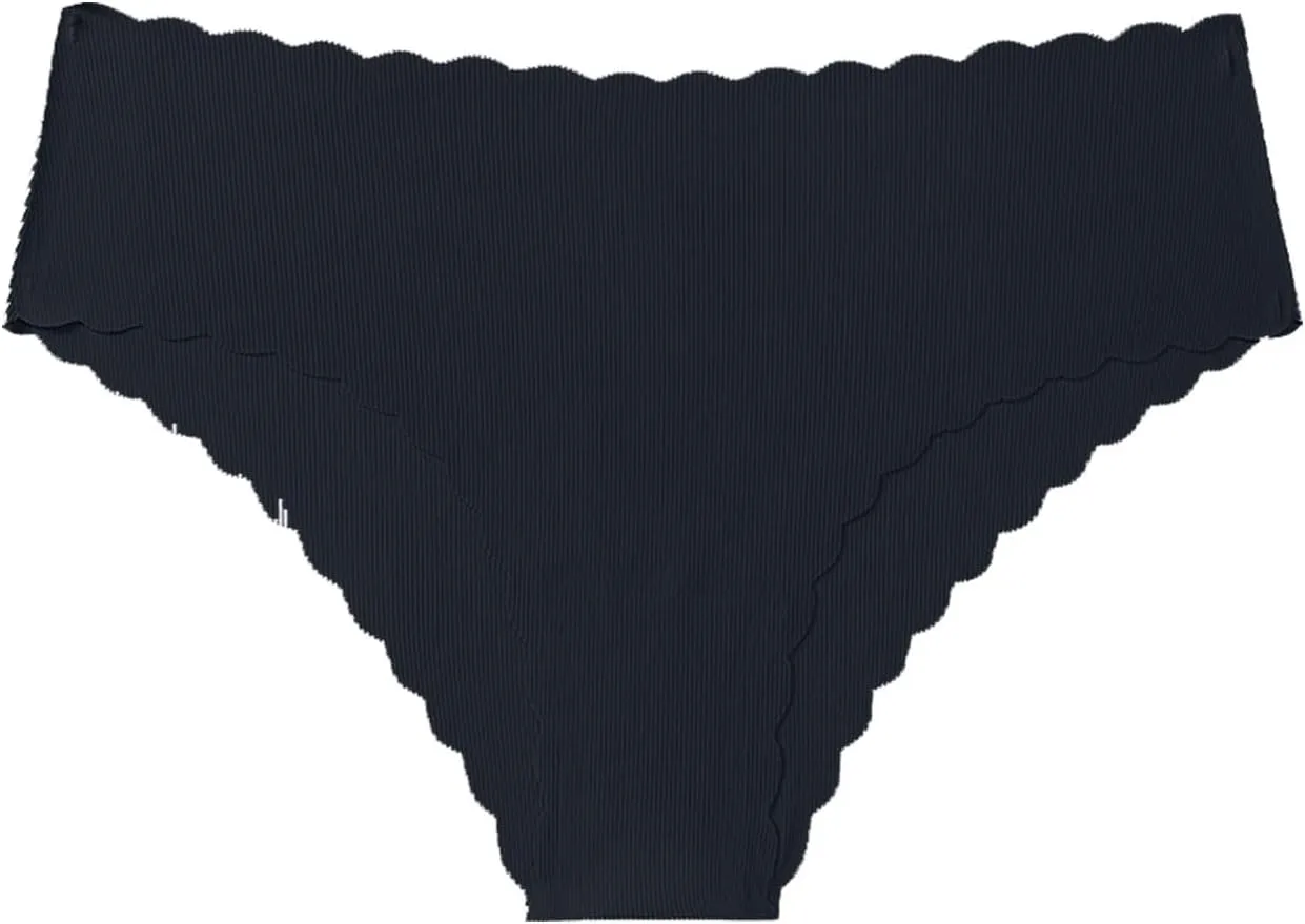 Everyday Panties for Women Seamless Mid-Waist Elastic Comfy Breathable Briefs Classic Simple Solid Underpants