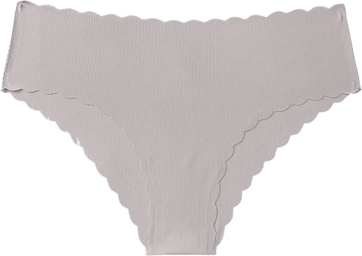 Everyday Panties for Women Seamless Mid-Waist Elastic Comfy Breathable Briefs Classic Simple Solid Underpants