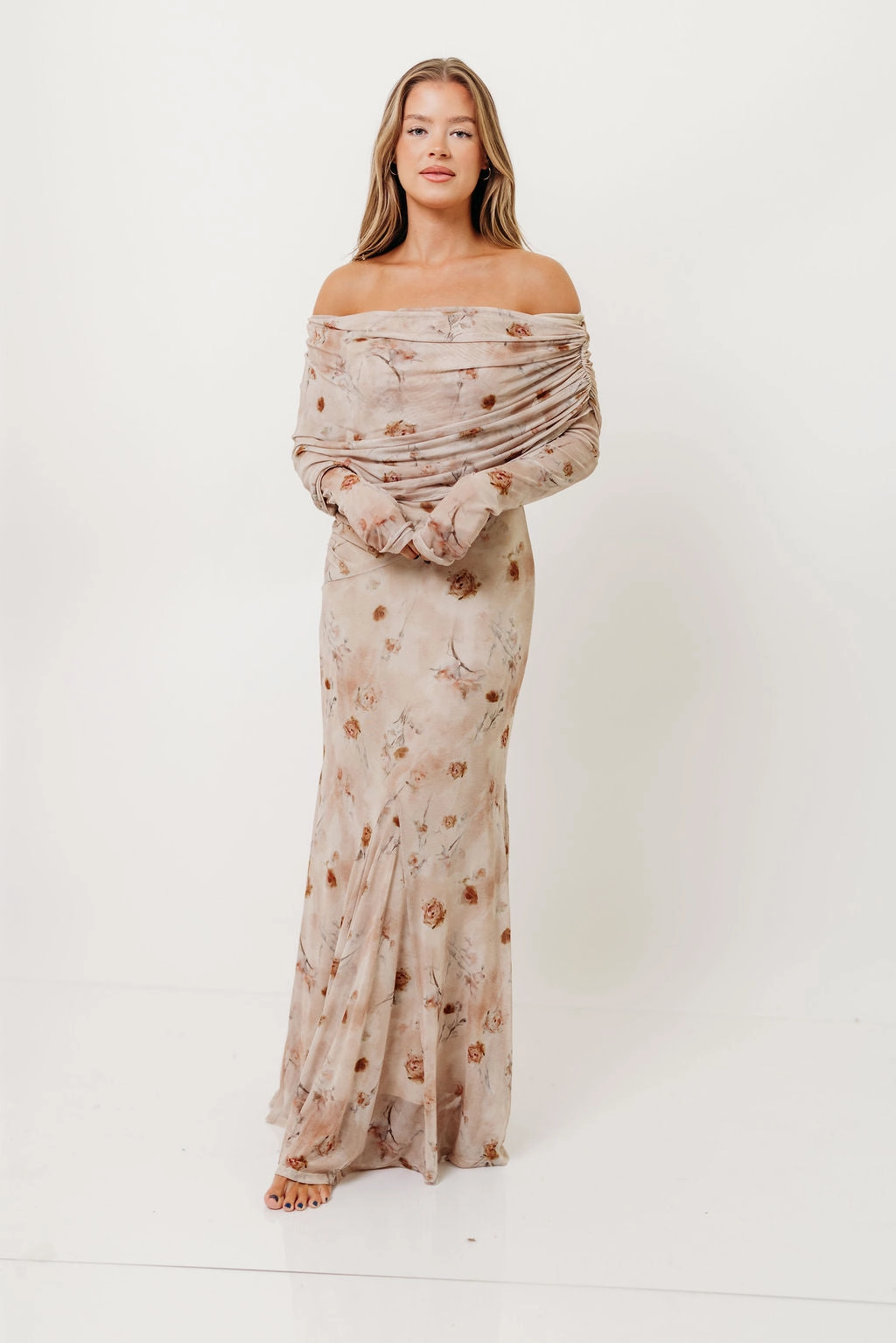 Azaleia Maxi Dress in Natural *Nov 10 PRE-ORDER* Smart Silhouette