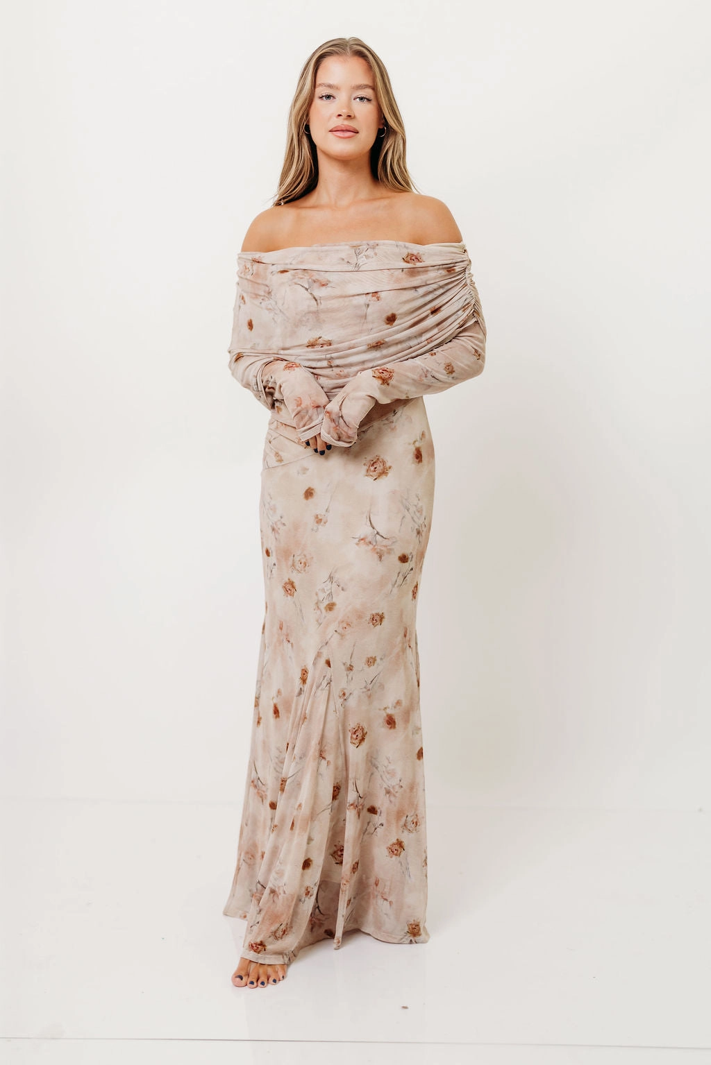 Workwear Azaleia Maxi Dress in Natural *Nov 10 PRE-ORDER*