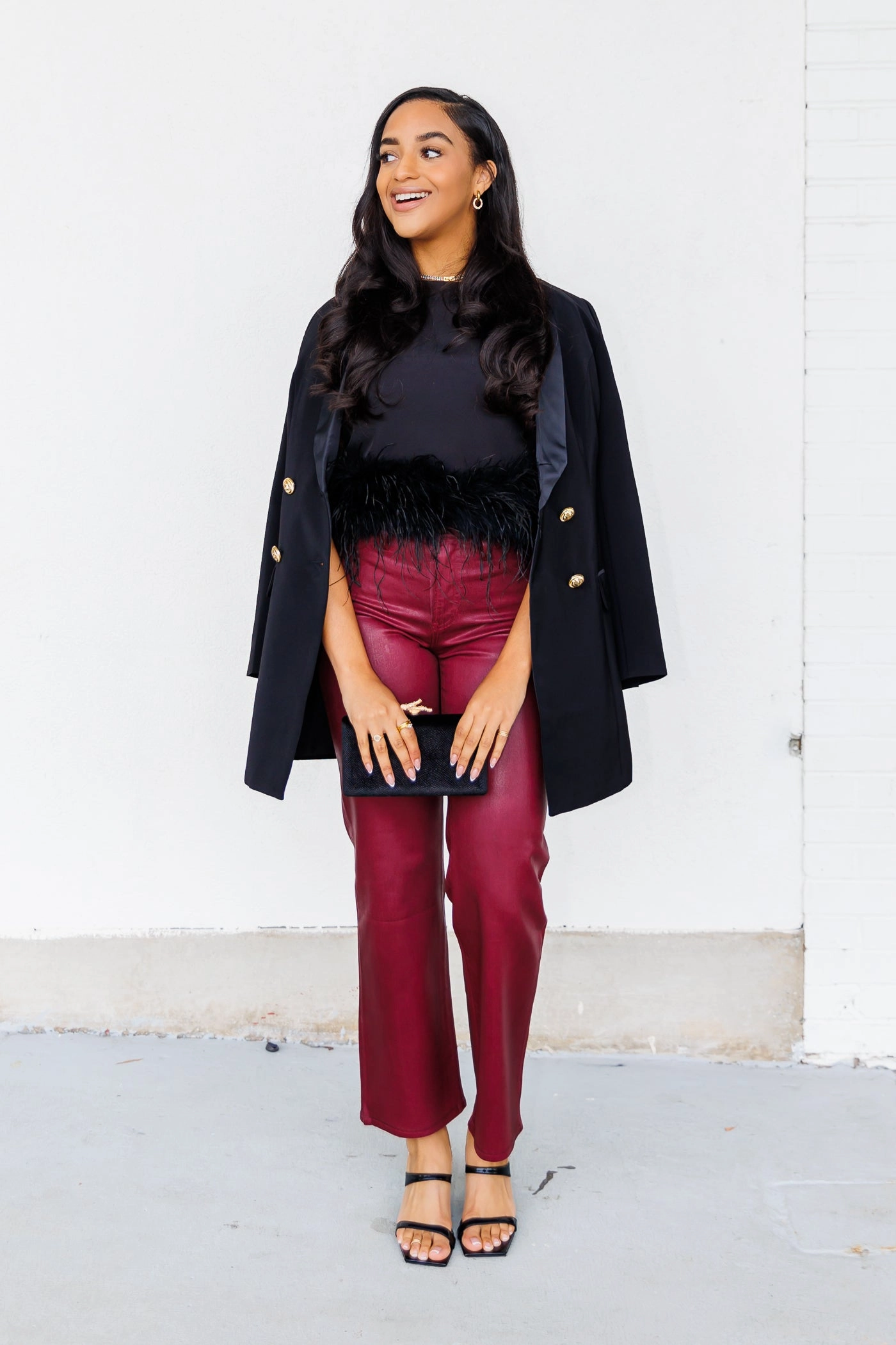 EVIE COATED JEANS Sharp Comfort