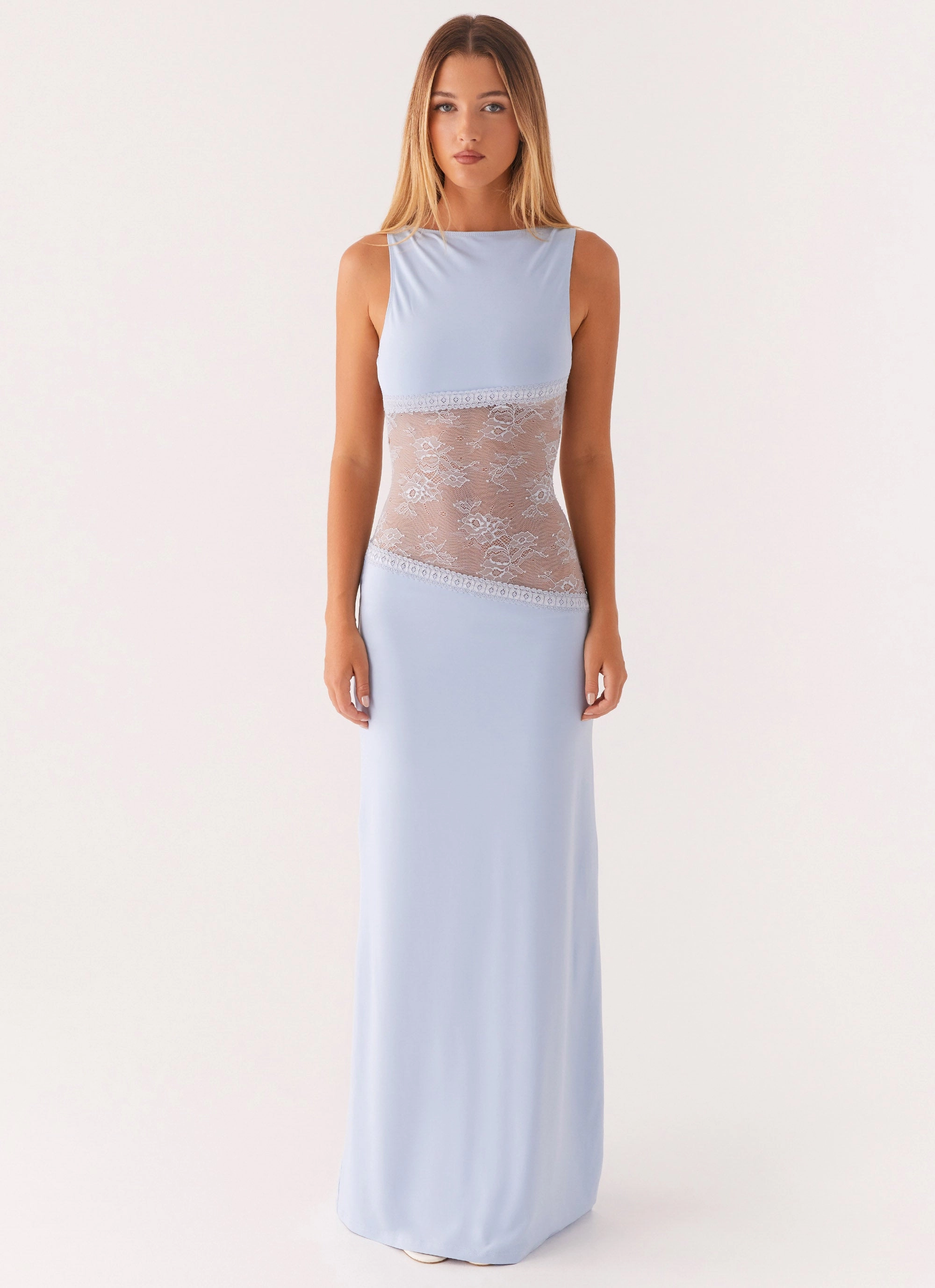 Lucinda Maxi Dress - Blue Clean Style