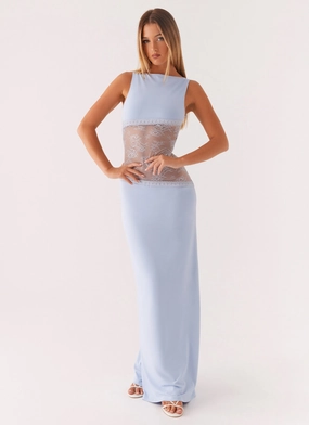 Lucinda Maxi Dress - Blue summer look Quick Fit