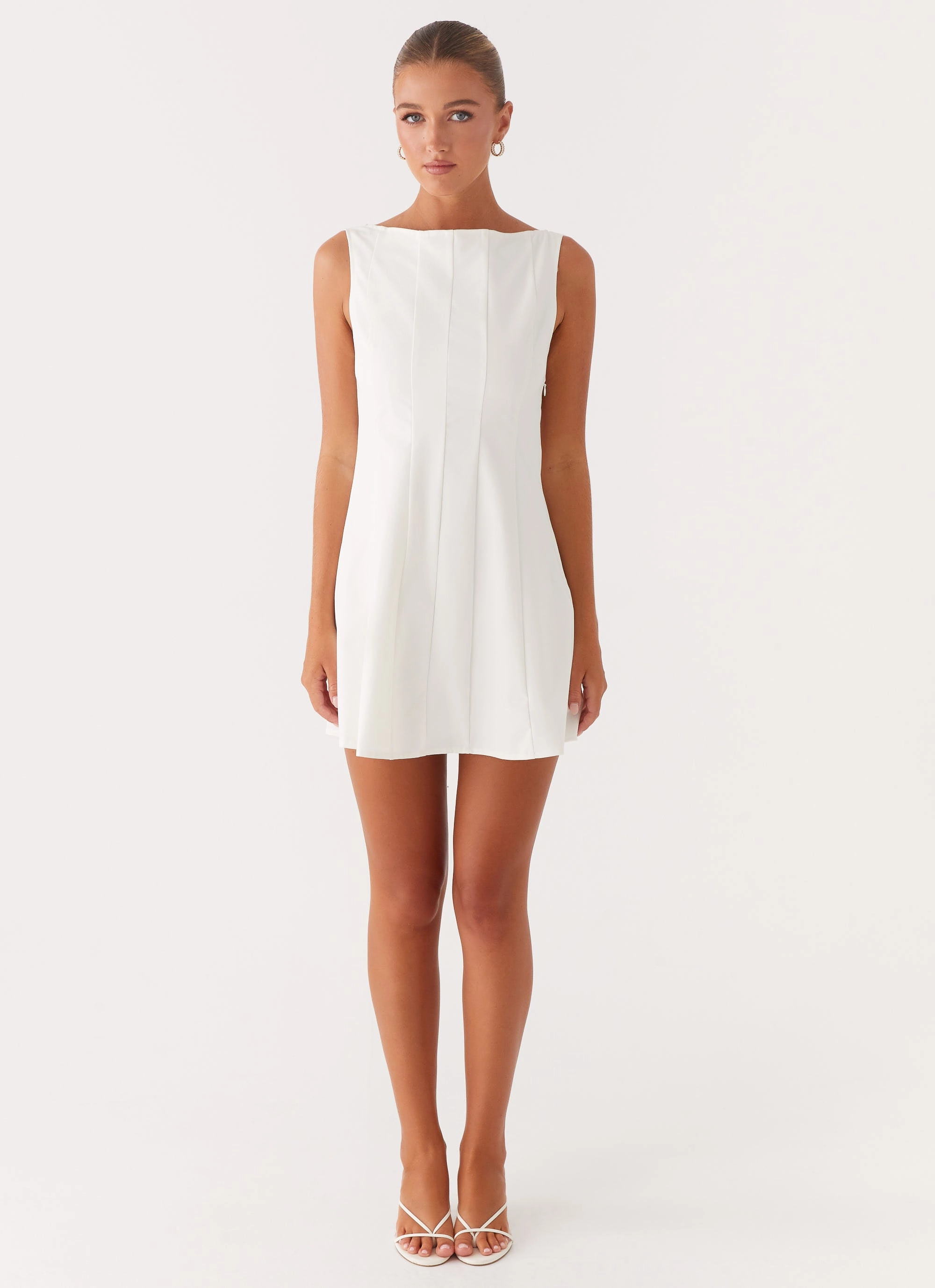 Smooth Mood Daywear Comfort Emelie Mini Dress - White