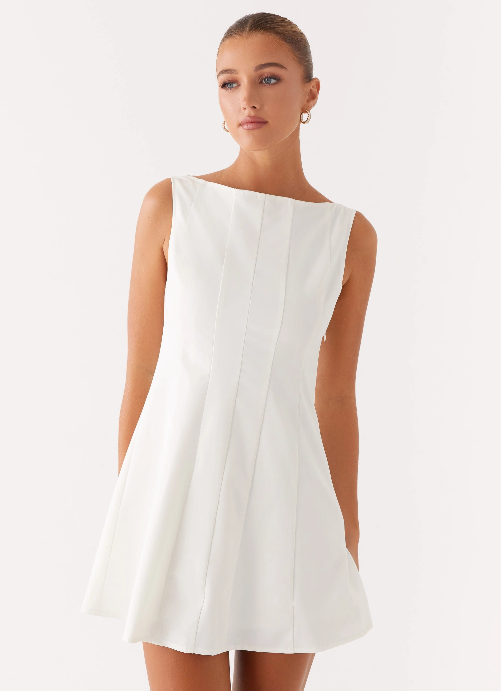 Autumn Mood Emelie Mini Dress - White