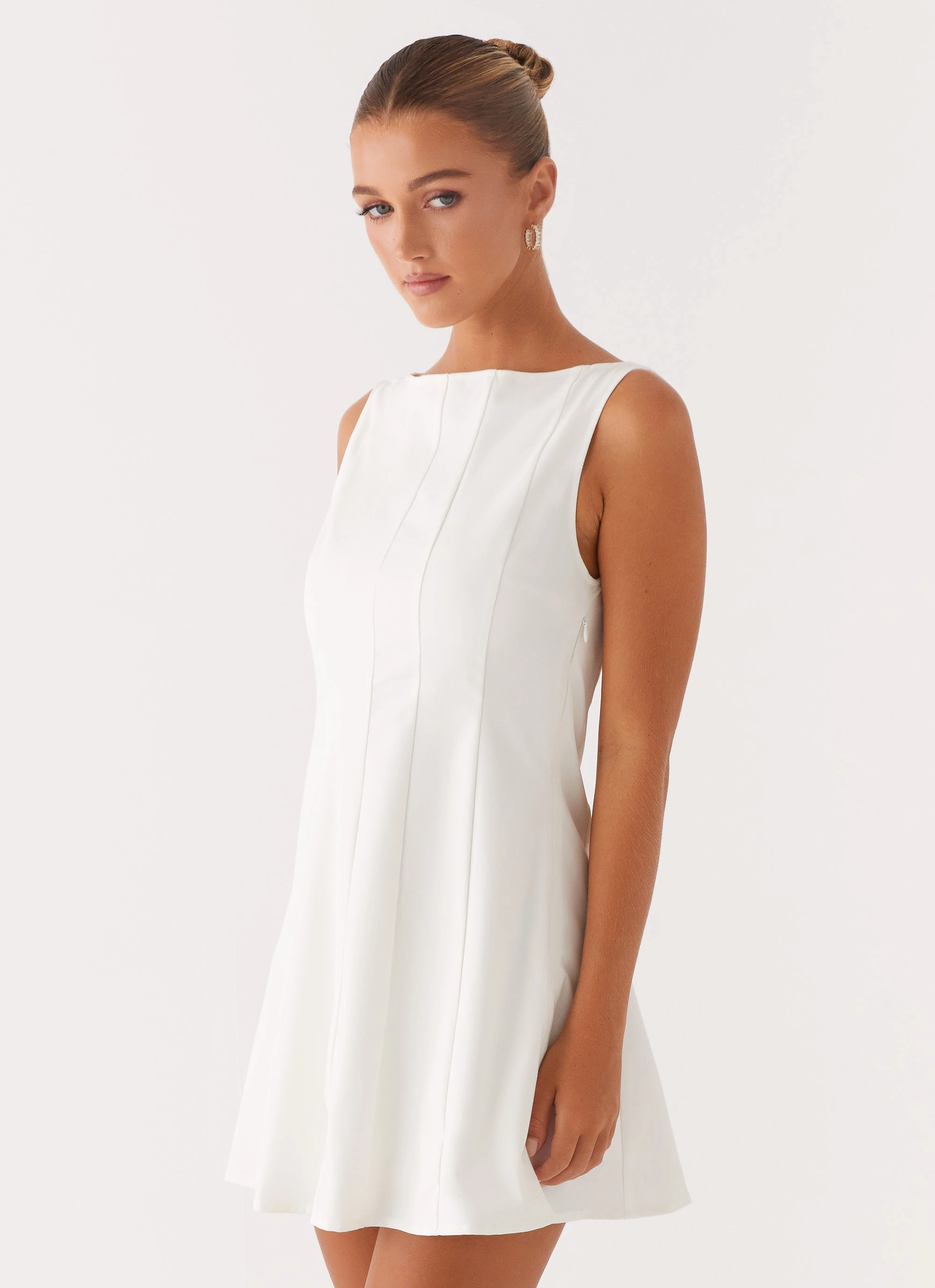 Simple Profile Emelie Mini Dress - White