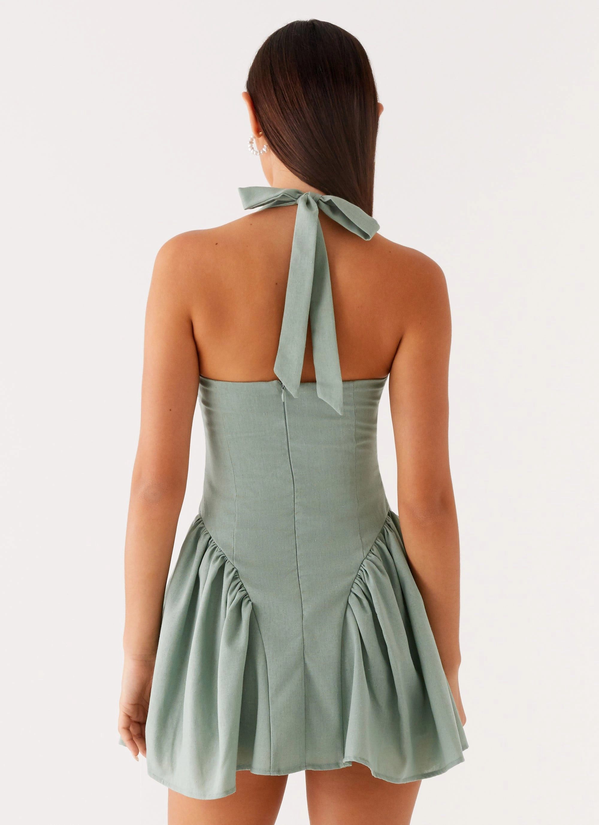 Fable Mini Dress - Sage Wide Swing