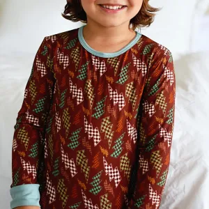 Fall Bolts Bamboo Long Sleeve Pajamas