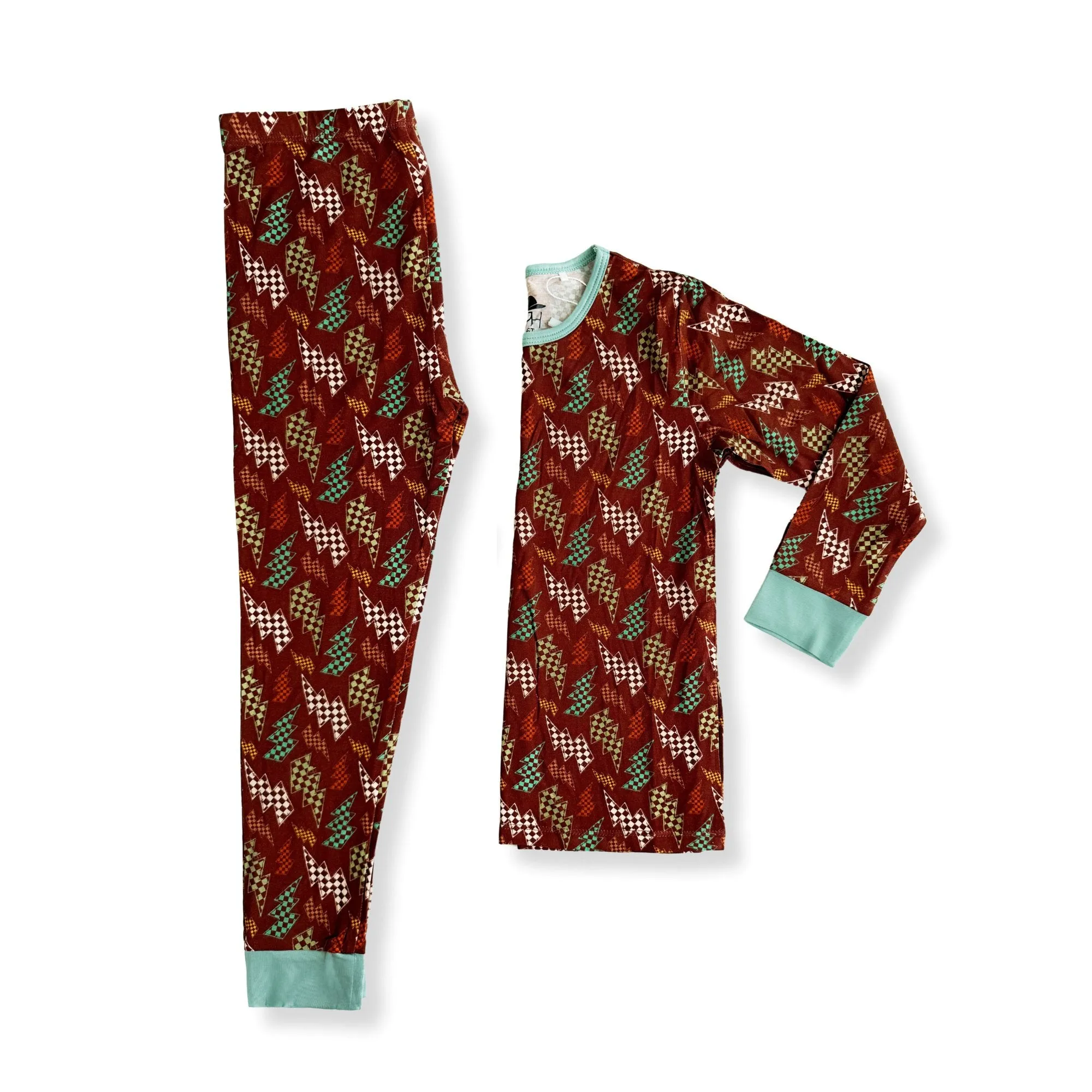 Fall Bolts Bamboo Long Sleeve Pajamas
