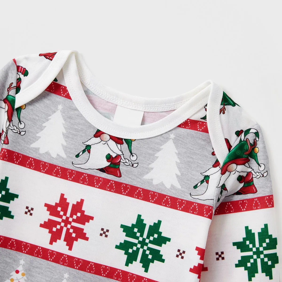 Family Christmas Pajamas Allover Gnomes Christmas Tree Pattern