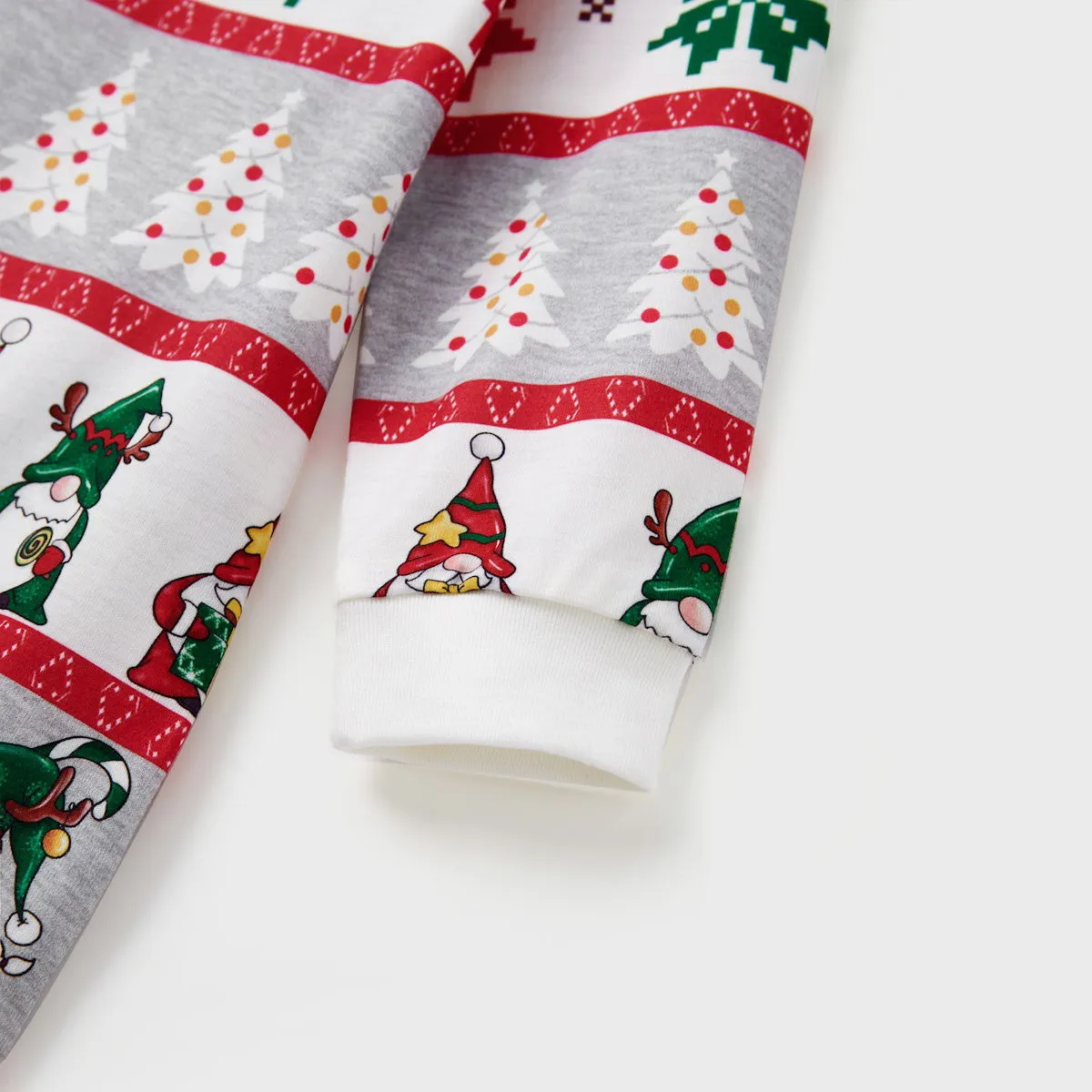 Family Christmas Pajamas Allover Gnomes Christmas Tree Pattern