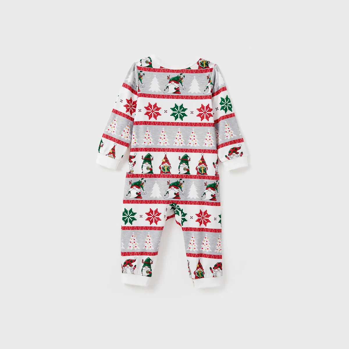 Family Christmas Pajamas Allover Gnomes Christmas Tree Pattern