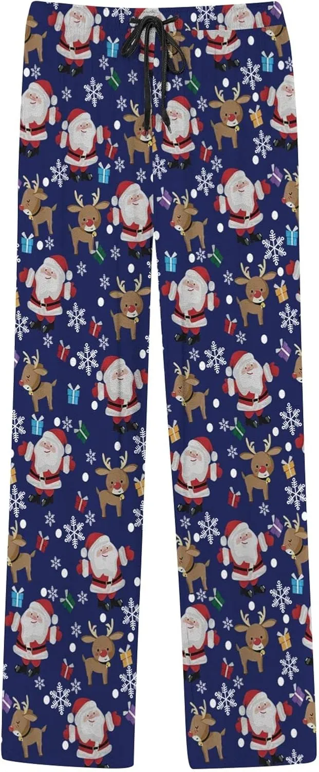 Family Christmas Pajamas Pants Pajama Pants with Drawstring and Pockets Mens Christmas Pajamas Men Pajama Set Pajama