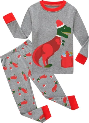 Family Feeling Little Boys Pajamas Sets 100% Cotton Long sleeve Pjs