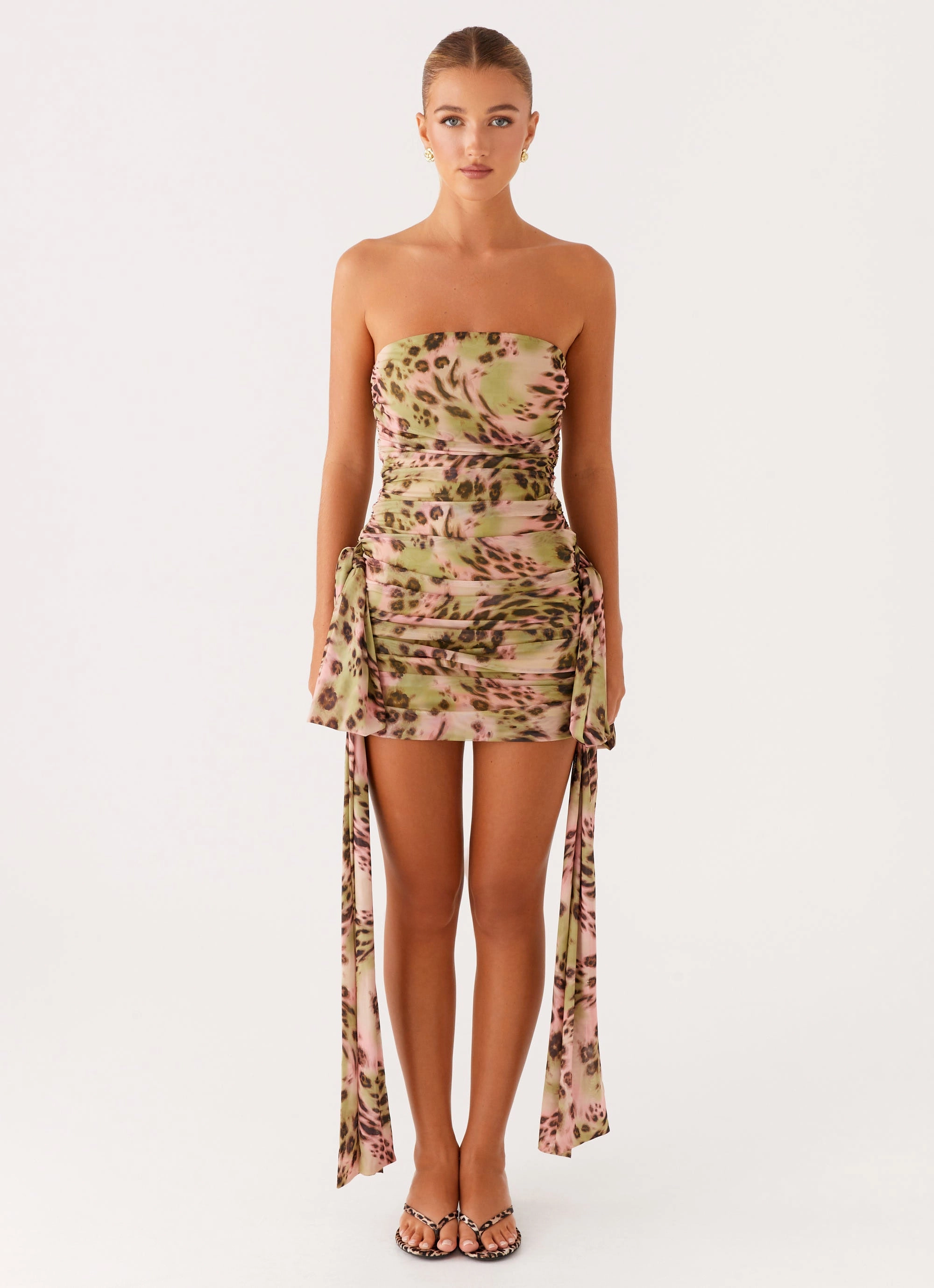 Basic Fashion Georgie Mini Dress - Swirl Leo