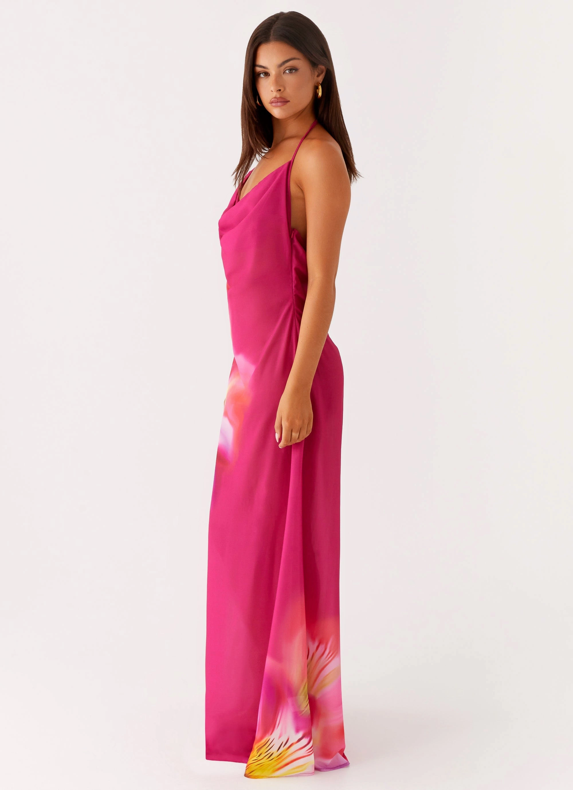 Fashionable outfit for outings Fantasy Maxi Dress - Pink Tropical
