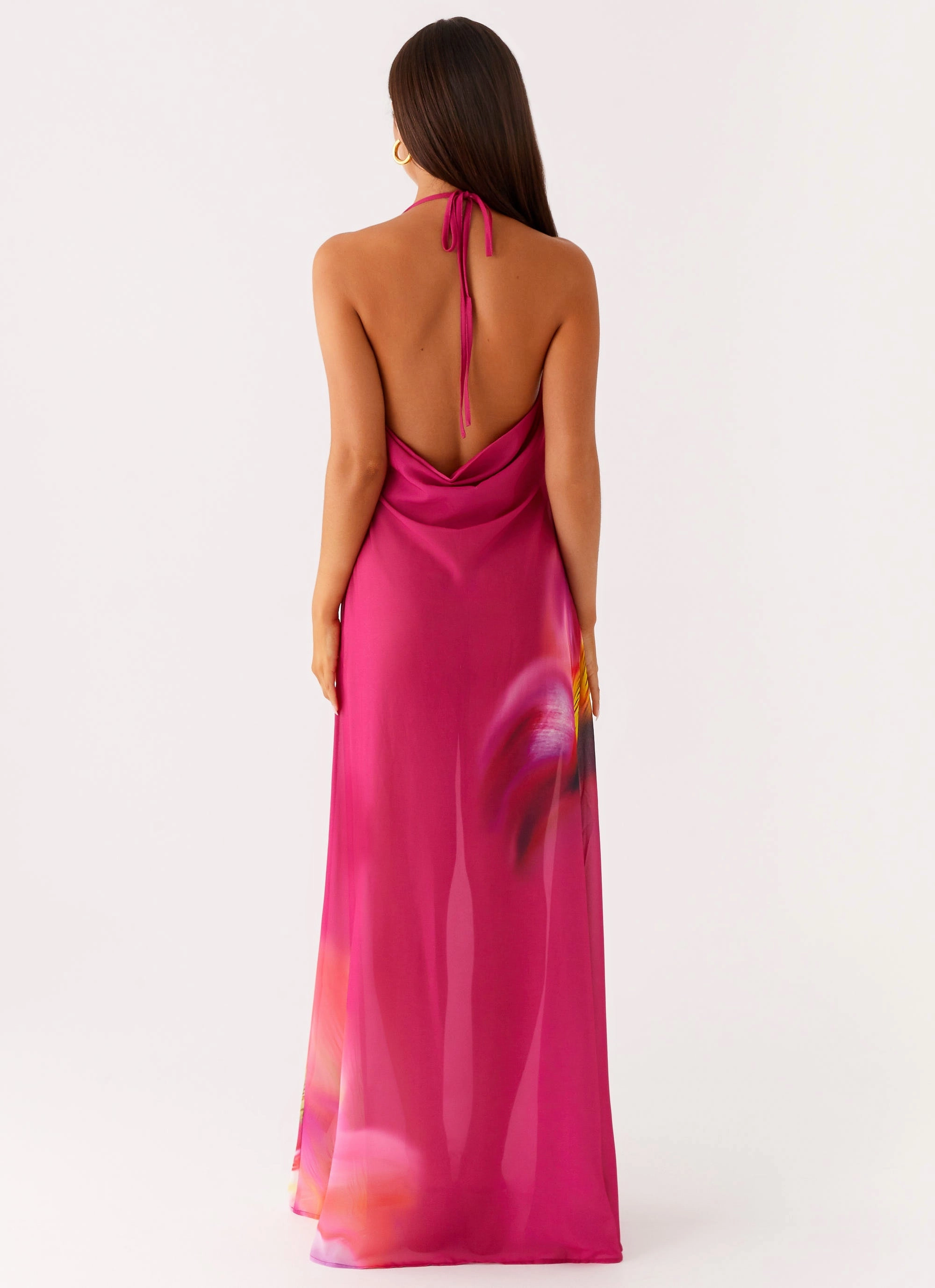 Fantasy Maxi Dress - Pink Tropical All Day Look Smart touch