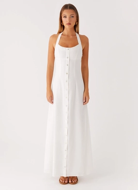 Jovanni Maxi Dress - White Romance Soul Cozy Design