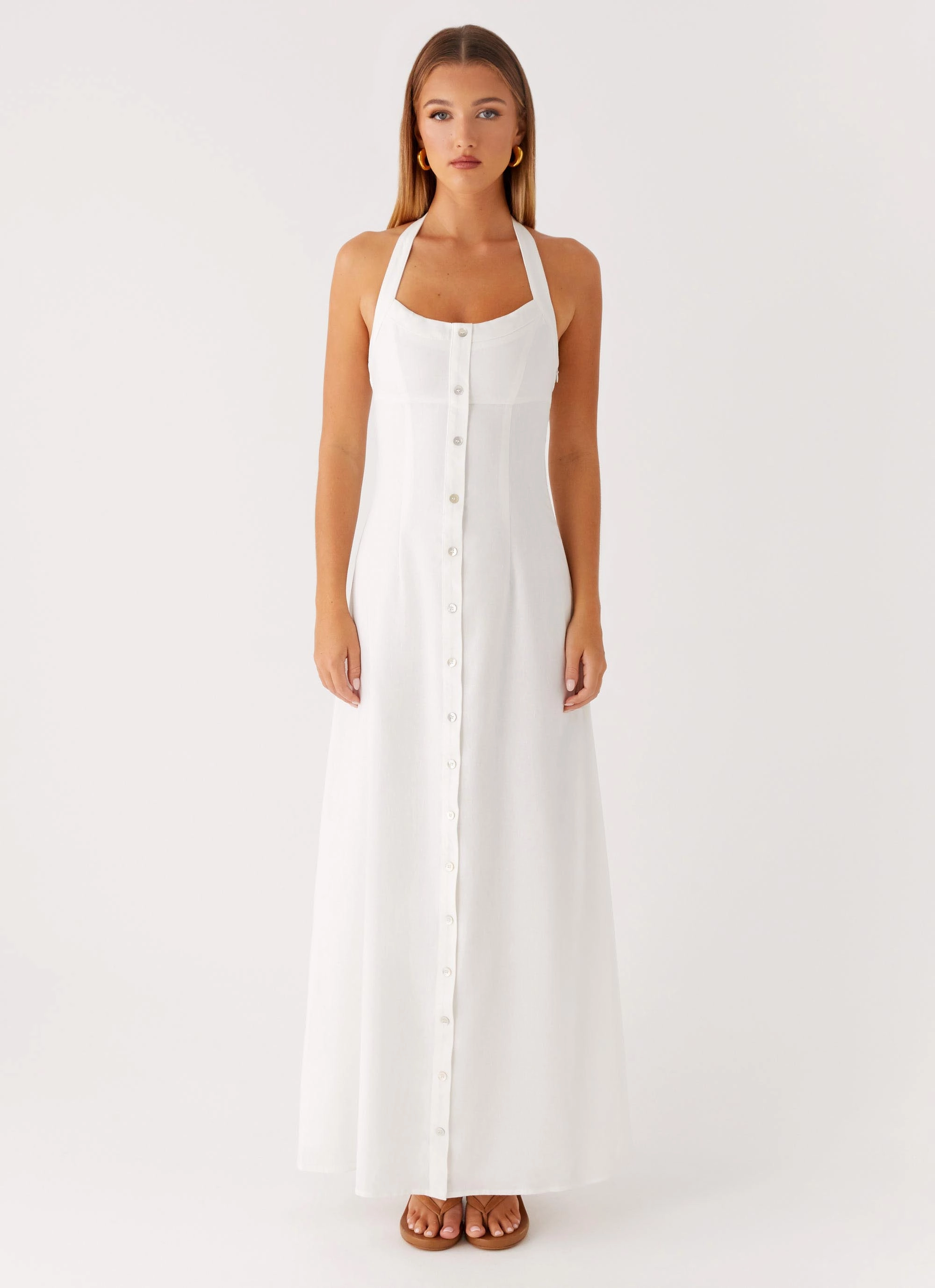 Jovanni Maxi Dress - White Romance Soul Cozy Design