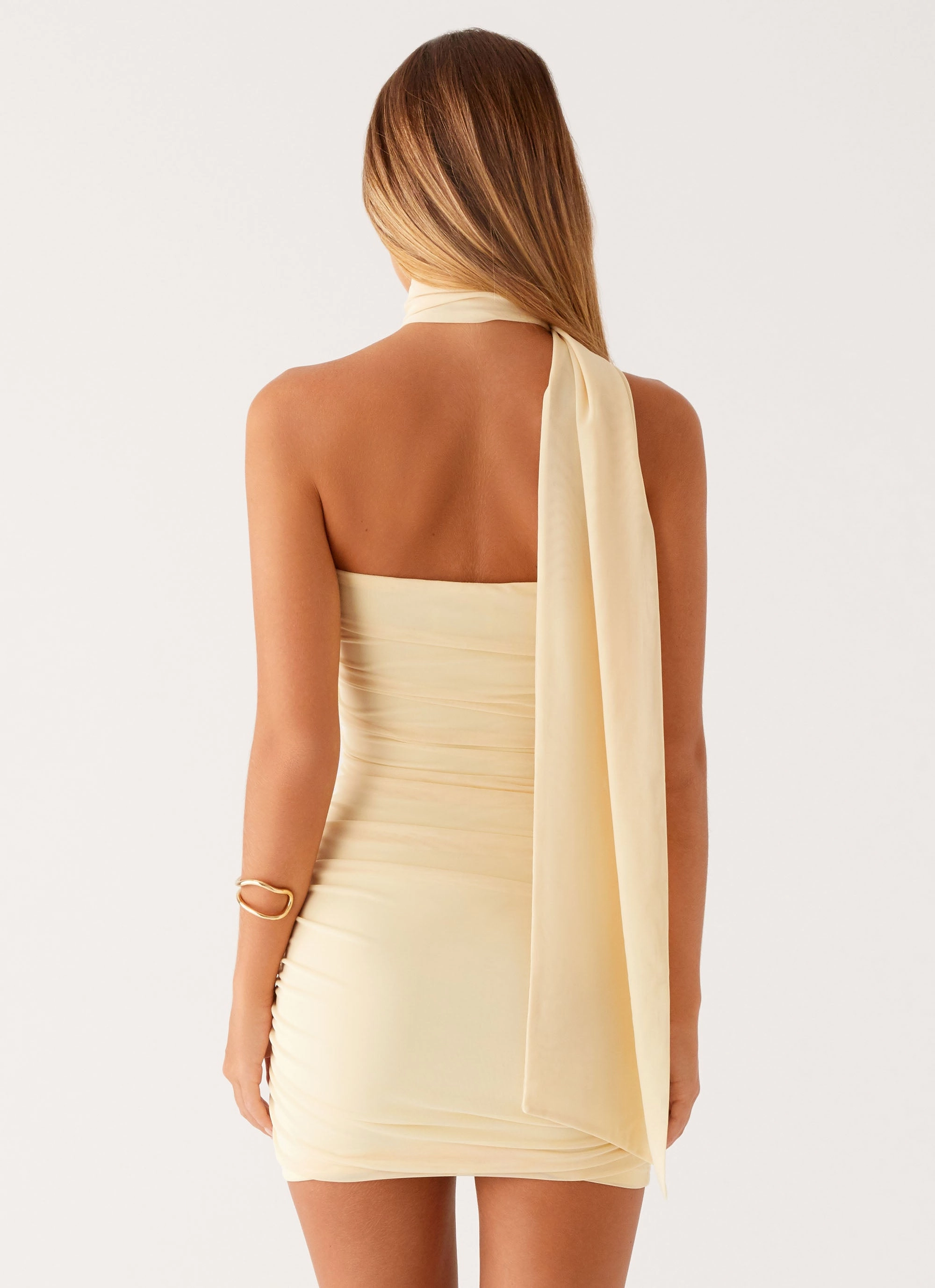 Chic Direction Breaking News Mini Dress - Yellow