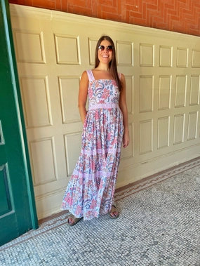 Notting Hill Maxi Dress Hibiscus Vine All-Day Wear Effortless Pair