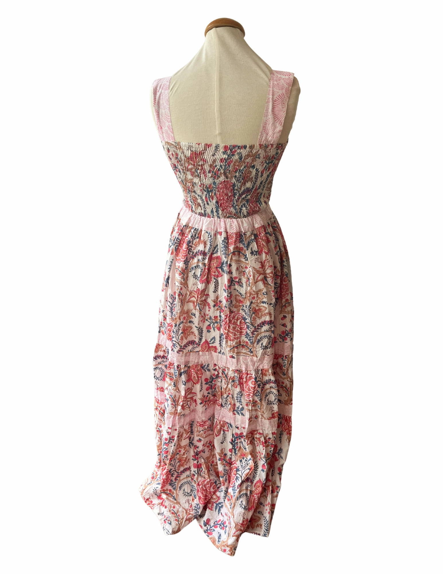 Notting Hill Maxi Dress Hibiscus Vine Polished Style