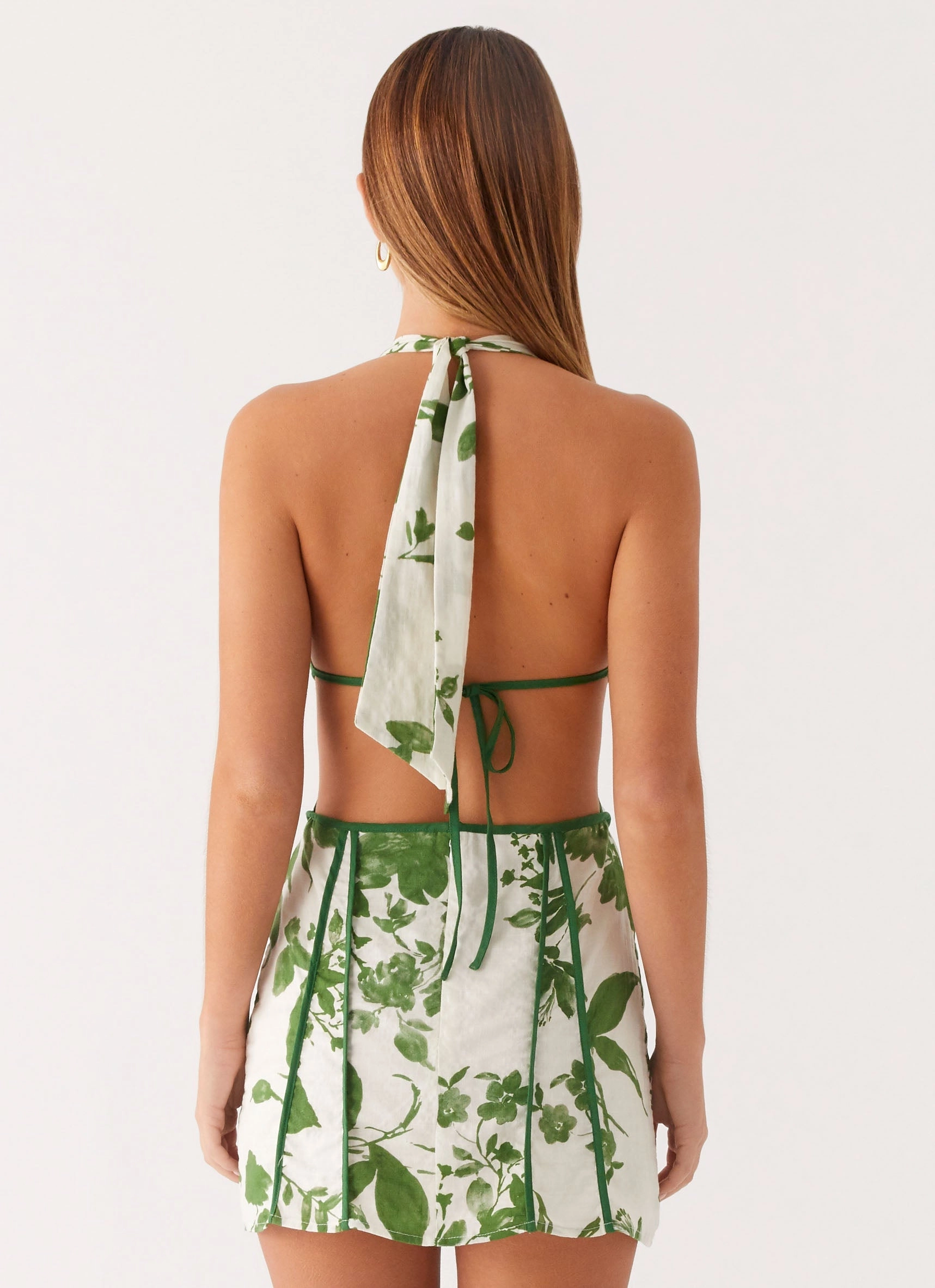 Party Perfect Sonnet Mini Dress - Verdant Bloom