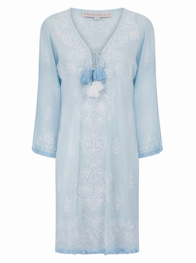 Aggie Dress Sky Blue/White Graceful Ease