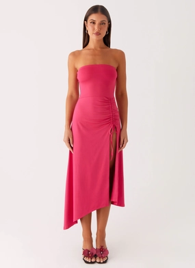 Joy Glow Capsule-Wardrobe Laoise Midi Dress - Hot Pink